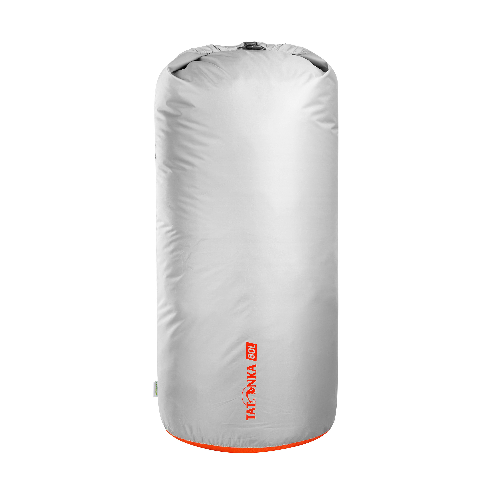 Tatonka Dry Sack 80l grey grau Reisezubehör - Ansicht seitlich-vorne Aluminium, Zylinder, Tatonka Dry Sack 80l grey grau Reisezubehör - Ansicht seitlich-vorne