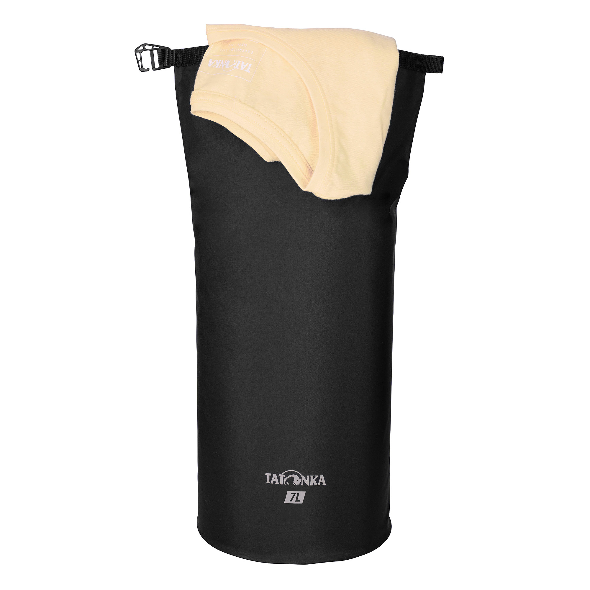 Tatonka WP Stuffbag Light 7l black schwarz Reisezubehör - Detailansicht Flasche, Tatonka WP Stuffbag Light 7l black schwarz Reisezubehör - Detailansicht