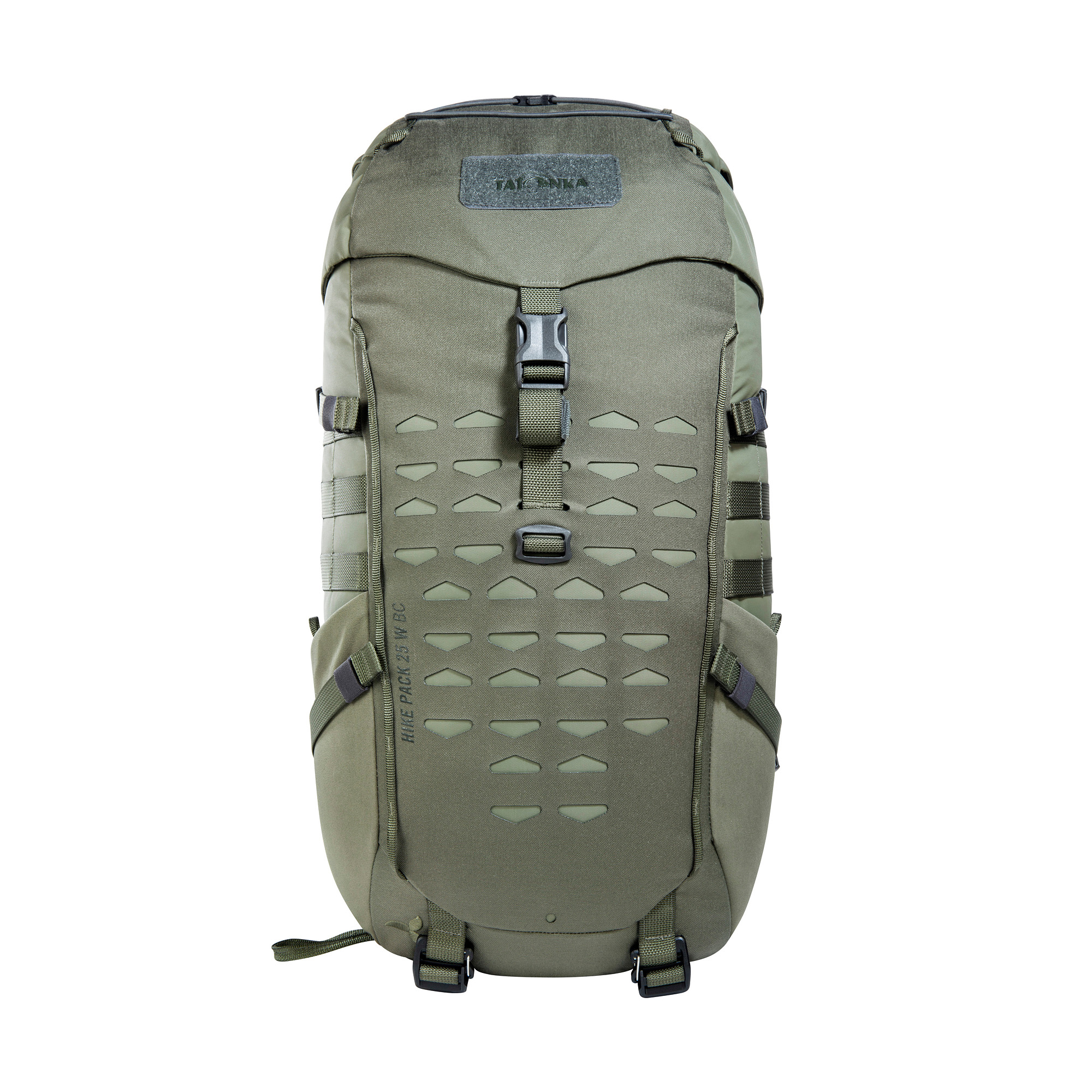 Tatonka Hike Pack 25 Women BC stone grey olive grau Wanderrucksäcke - Ansicht frontal-vorne Tasche, Rucksack, Tatonka Hike Pack 25 Women BC stone grey olive grau Wanderrucksäcke - Ansicht frontal-vorne