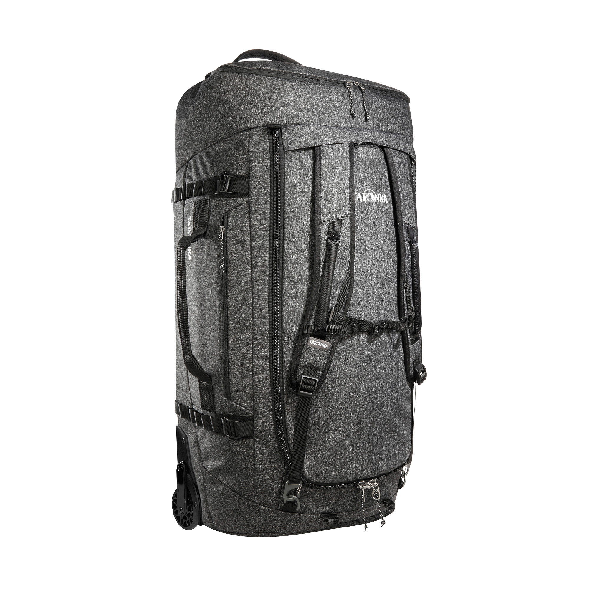 Tatonka Duffle Roller 105 black schwarz Trolleys & Koffer - Ansicht seitlich-vorne Tasche, Rucksack, Gepäck, Tatonka Duffle Roller 105 black schwarz Trolleys & Koffer - Ansicht seitlich-vorne