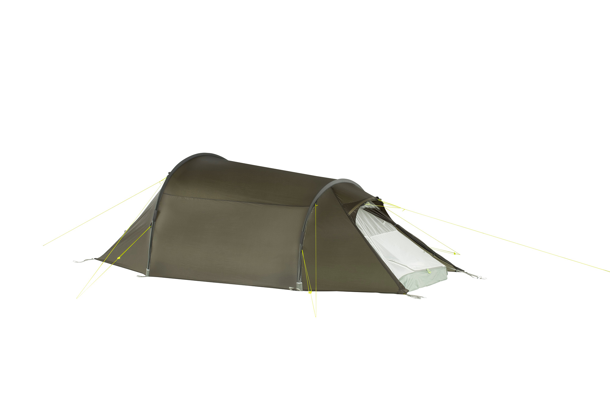 Tatonka Gargia 3 stone grey olive grau 3-Personen-Zelte - Ansicht frontal-hinten Zelt, Campen, Zelt in den Bergen, Natur, Draußen, Tatonka Gargia 3 stone grey olive grau 3-Personen-Zelte - Ansicht frontal-hinten