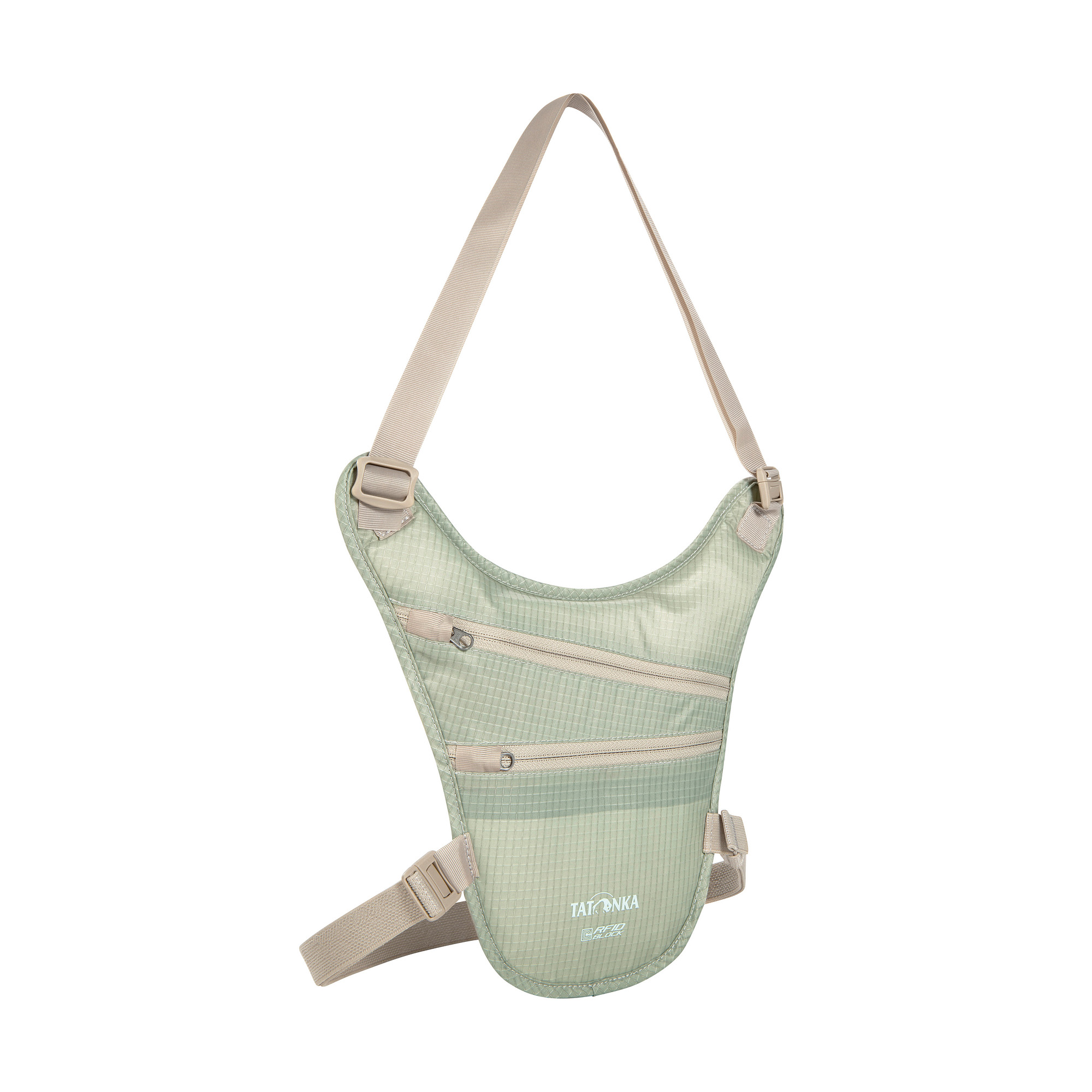 Zubehor, Tasche, Handtasche, Riemen, Tatonka Skin Chest Holster RFID Block natural silber Geldbeutel - Ansicht frontal-vorne