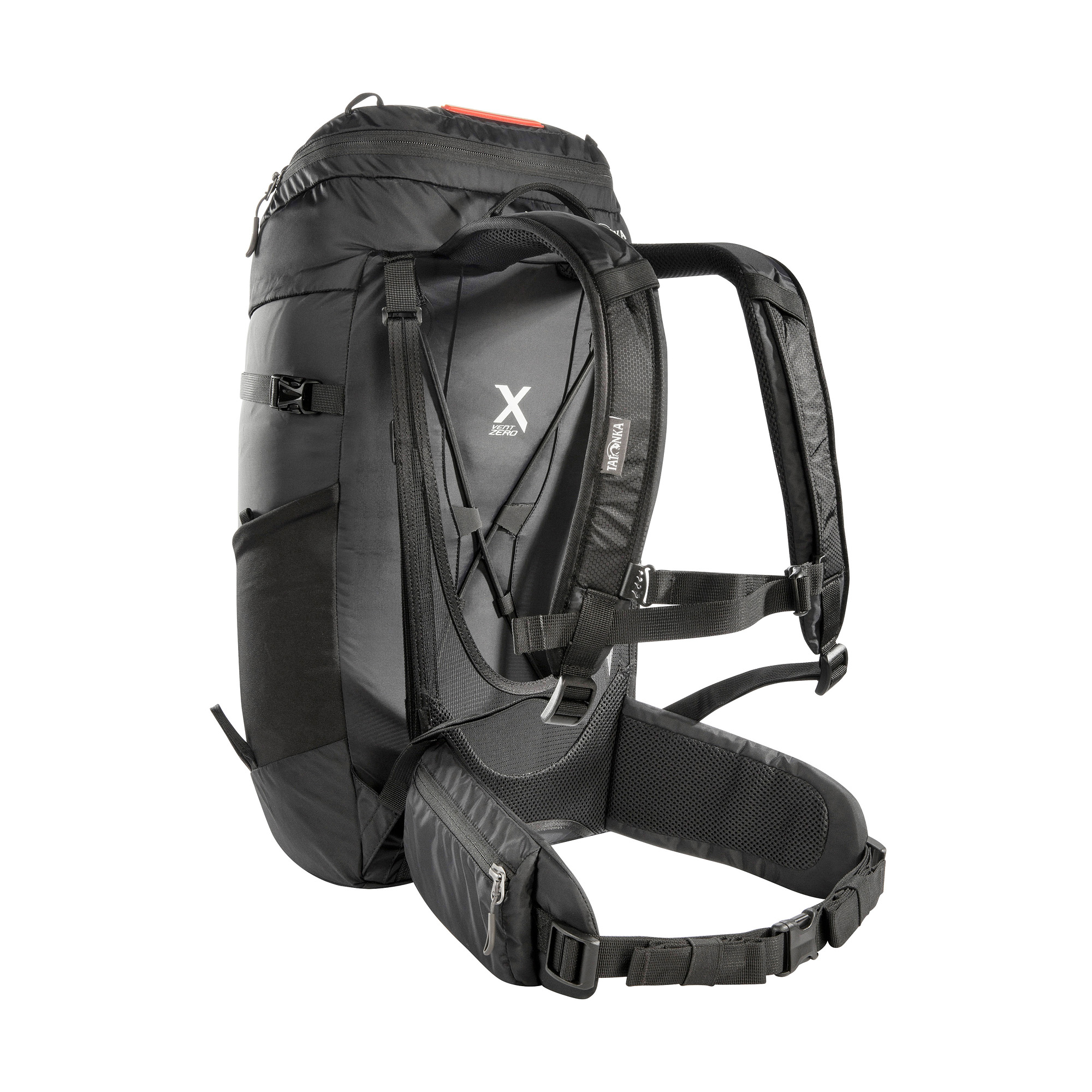 Tatonka Storm 30 RECCO black schwarz Wanderrucksäcke - Ansicht seitlich-hinten Tasche, Rucksack, Tatonka Storm 30 RECCO black schwarz Wanderrucksäcke - Ansicht seitlich-hinten