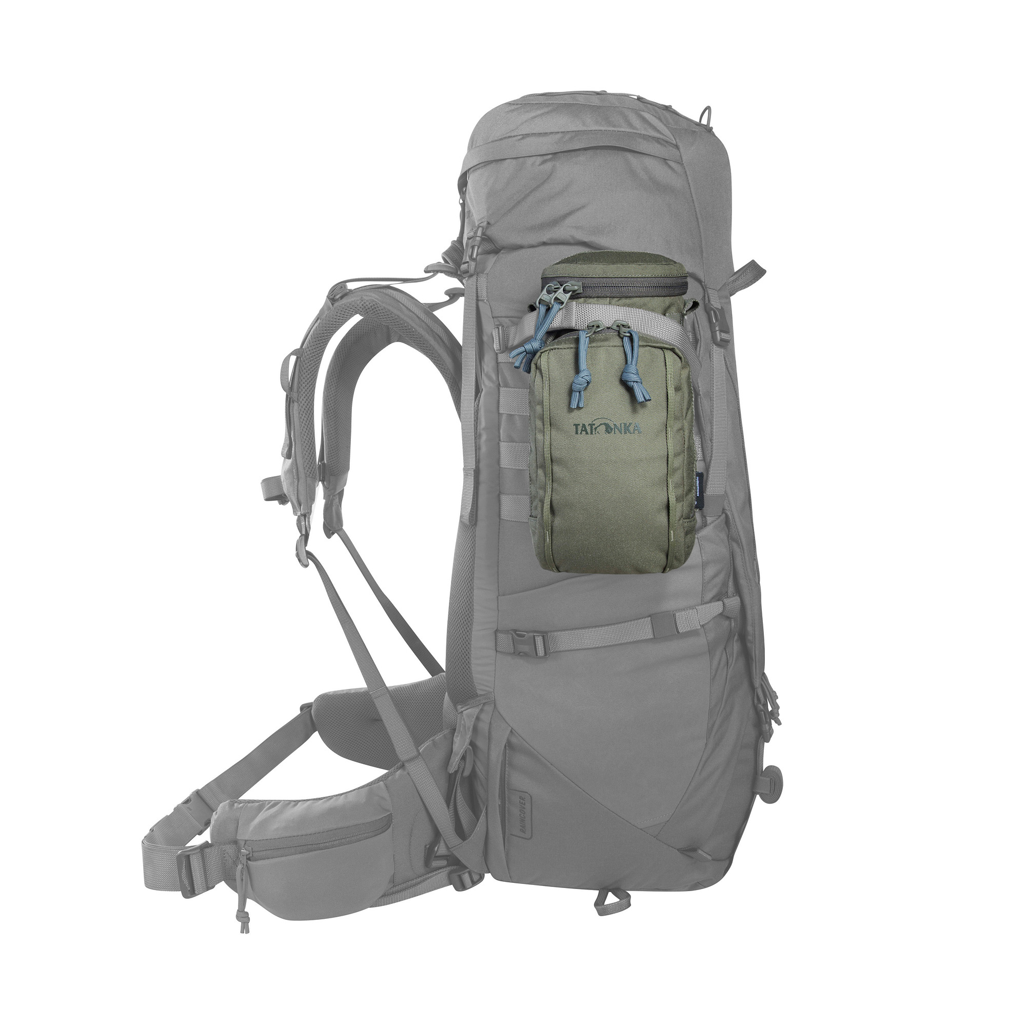 Tasche, Rucksack, Tatonka Bottle Pouch 1l BC stone grey olive grau Kühltaschen - Detailansicht