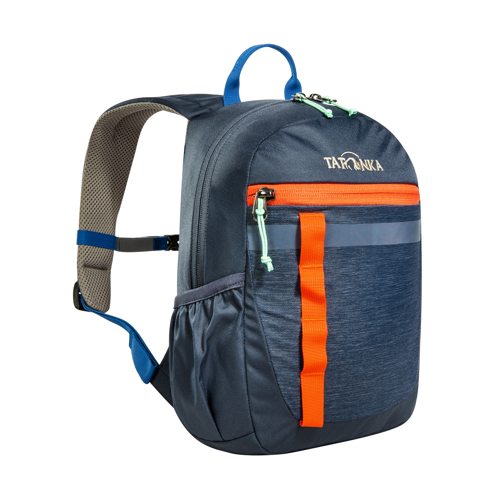 Tatonka Husky Bag JR 10 navy blau Kinderrucksäcke - Ansicht seitlich-vorne Tasche, Rucksack, Tatonka Husky Bag JR 10 navy blau Kinderrucksäcke - Ansicht seitlich-vorne
