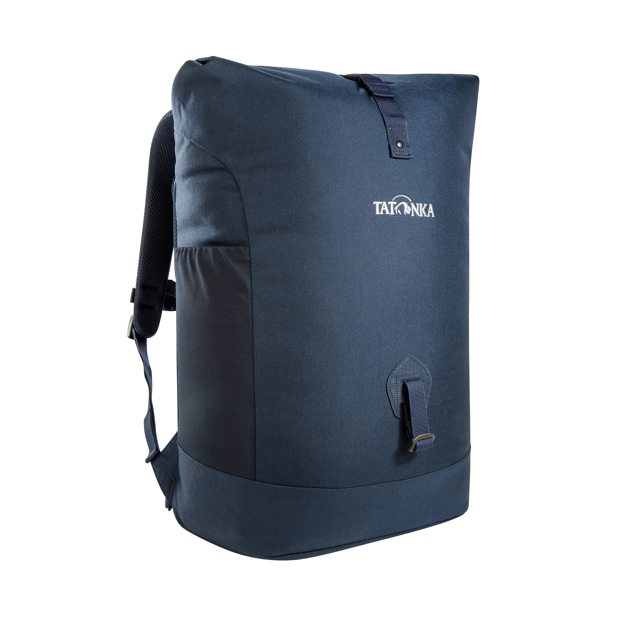 Tatonka Grip Rolltop Pack 34 navy blau Tagesrucksäcke - Ansicht seitlich-vorne Tasche, Rucksack, Tatonka Grip Rolltop Pack 34 navy blau Tagesrucksäcke - Ansicht seitlich-vorne