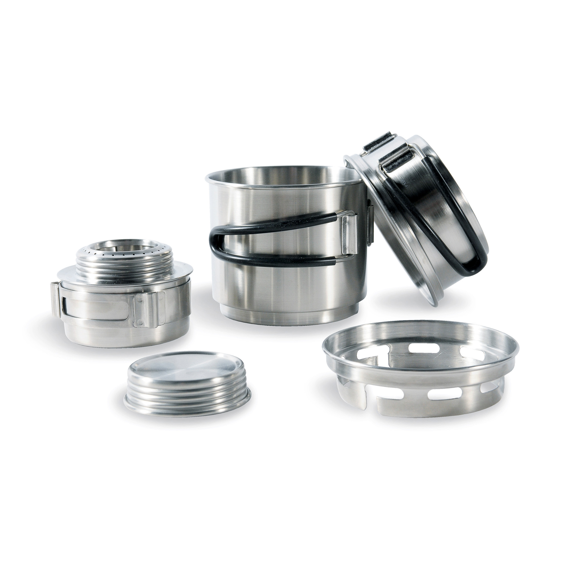 Tatonka Alcohol Burner Set Kochgeschirr - Detailansicht Silber, Schale, Stahl, Tatonka Alcohol Burner Set Kochgeschirr - Detailansicht