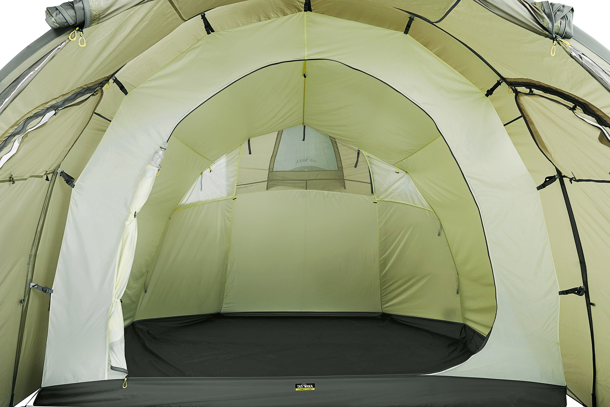 Tatonka Family Camp light olive grün 3-Personen-Zelte - Detailansicht Zelt, Im Freien, Campen, Zelt in den Bergen, Natur, Tatonka Family Camp light olive grün 3-Personen-Zelte - Detailansicht