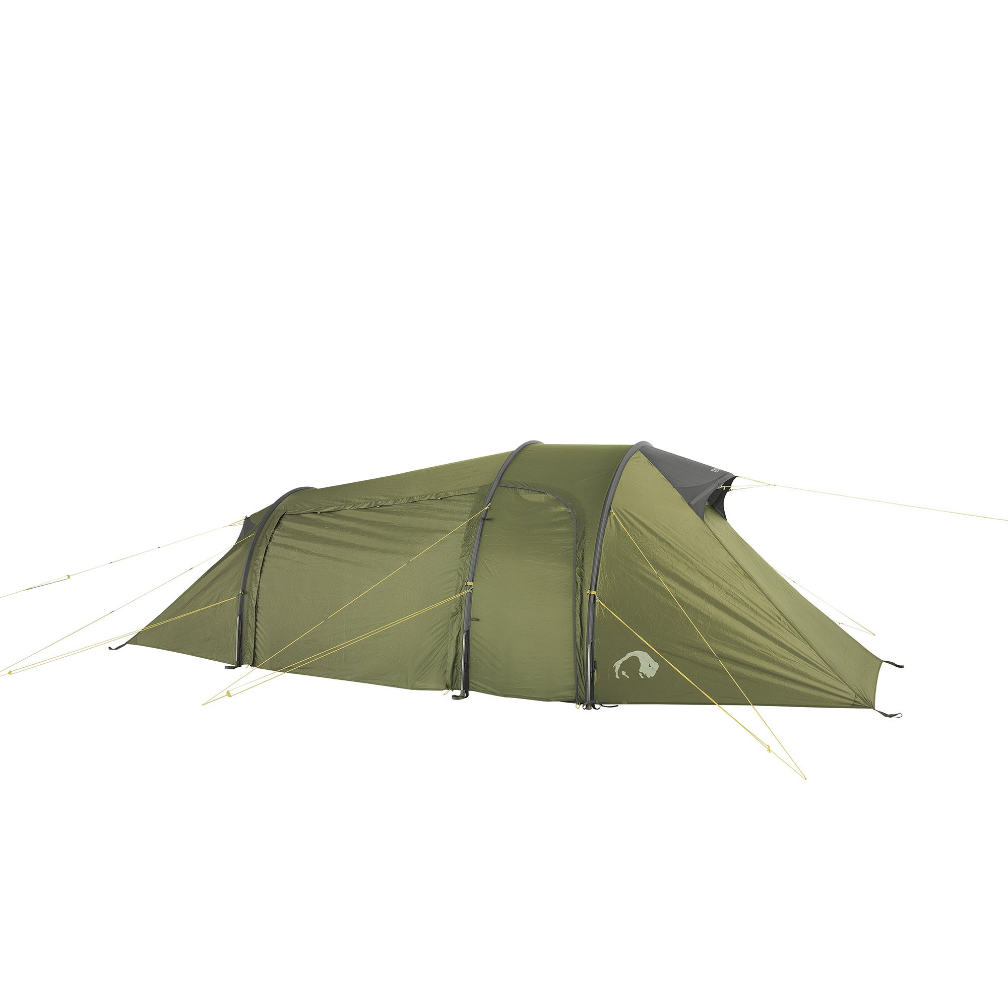Zelt, Campen, Zelt in den Bergen, Natur, Draußen, Zelt, Campen, Zelt in den Bergen, Natur, Draußen, Zelt, Campen, Zelt in den Bergen, Natur, Draußen, Tatonka Grönland 3 Vent light olive grün 3-Personen-Zelte - Ansicht seitlich-vorne
