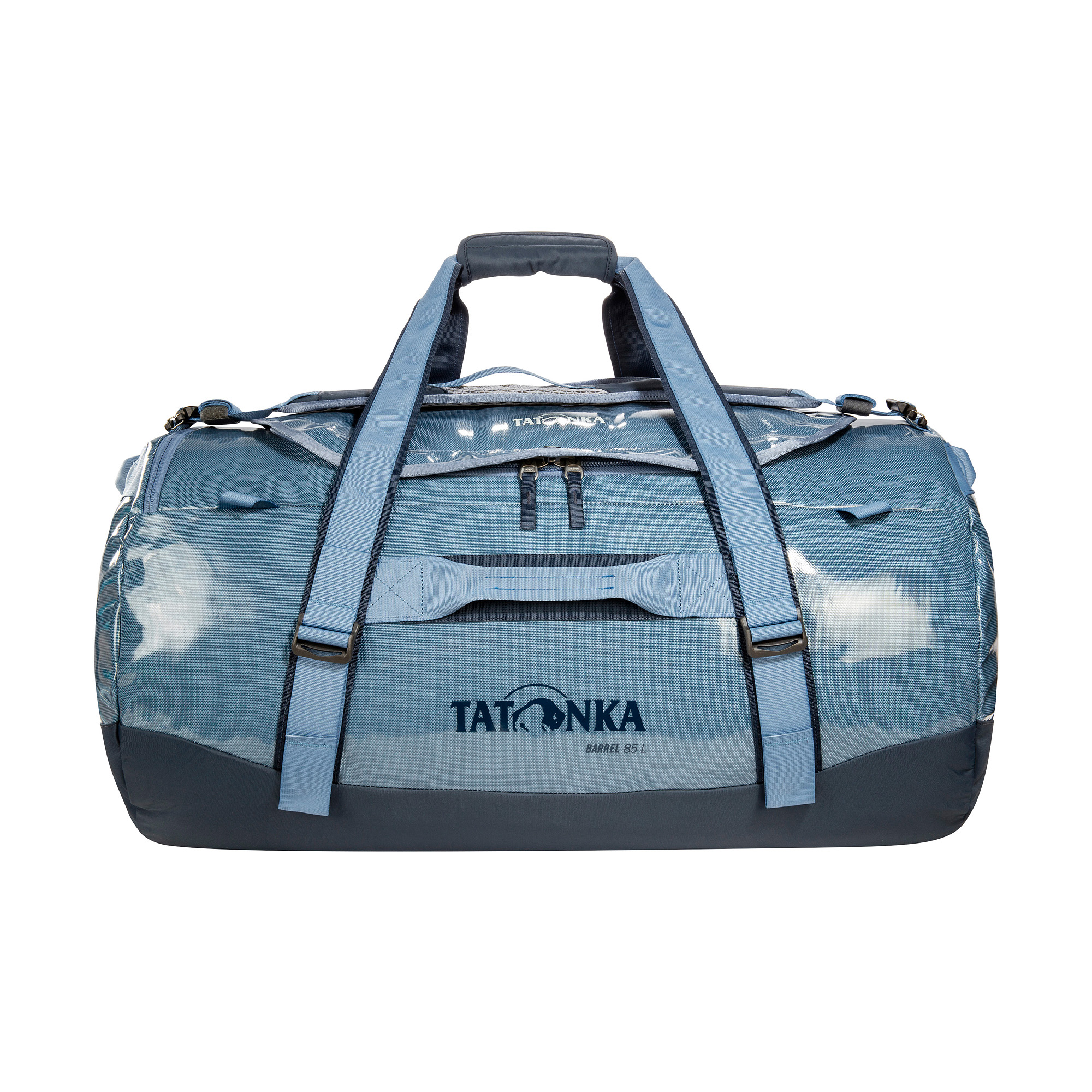 Tatonka Barrel 85 elemental blue blau Reisetaschen - Ansicht frontal-vorne Zubehor, Tasche, Handtasche, Gepäck, Erste Hilfe, Tatonka Barrel 85 elemental blue blau Reisetaschen - Ansicht frontal-vorne