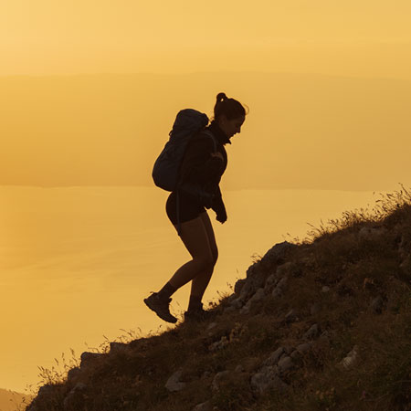 Entdecke den Hike Pack mit belüftetem Netzrückensystem für exzellenten Trage- und Klimakomfort.