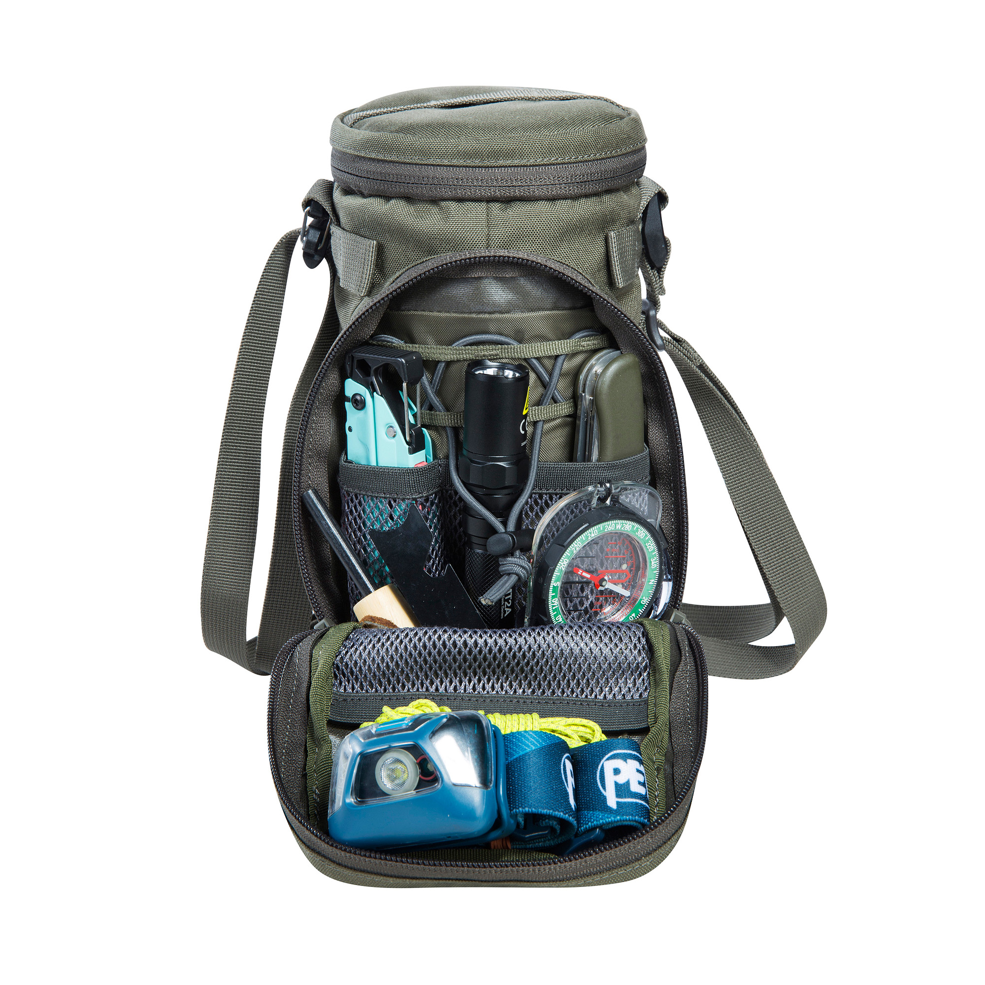 Tasche, Rucksack, Tatonka Bottle Pouch 1l BC stone grey olive grau Kühltaschen - Detailansicht