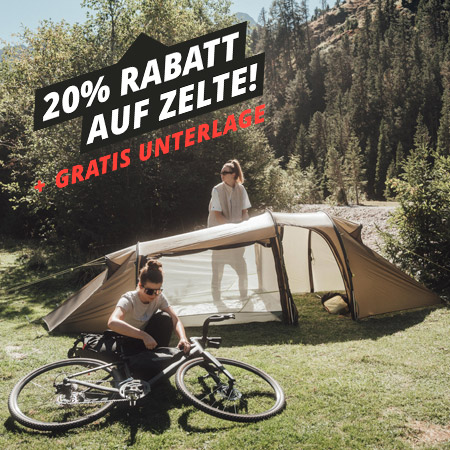 Die Tatonka-Zeltaktion: 20% Rabatt auf Zelte. Die passende Zeltunterlage gibt es gratis dazu - Jetzt kaufen!