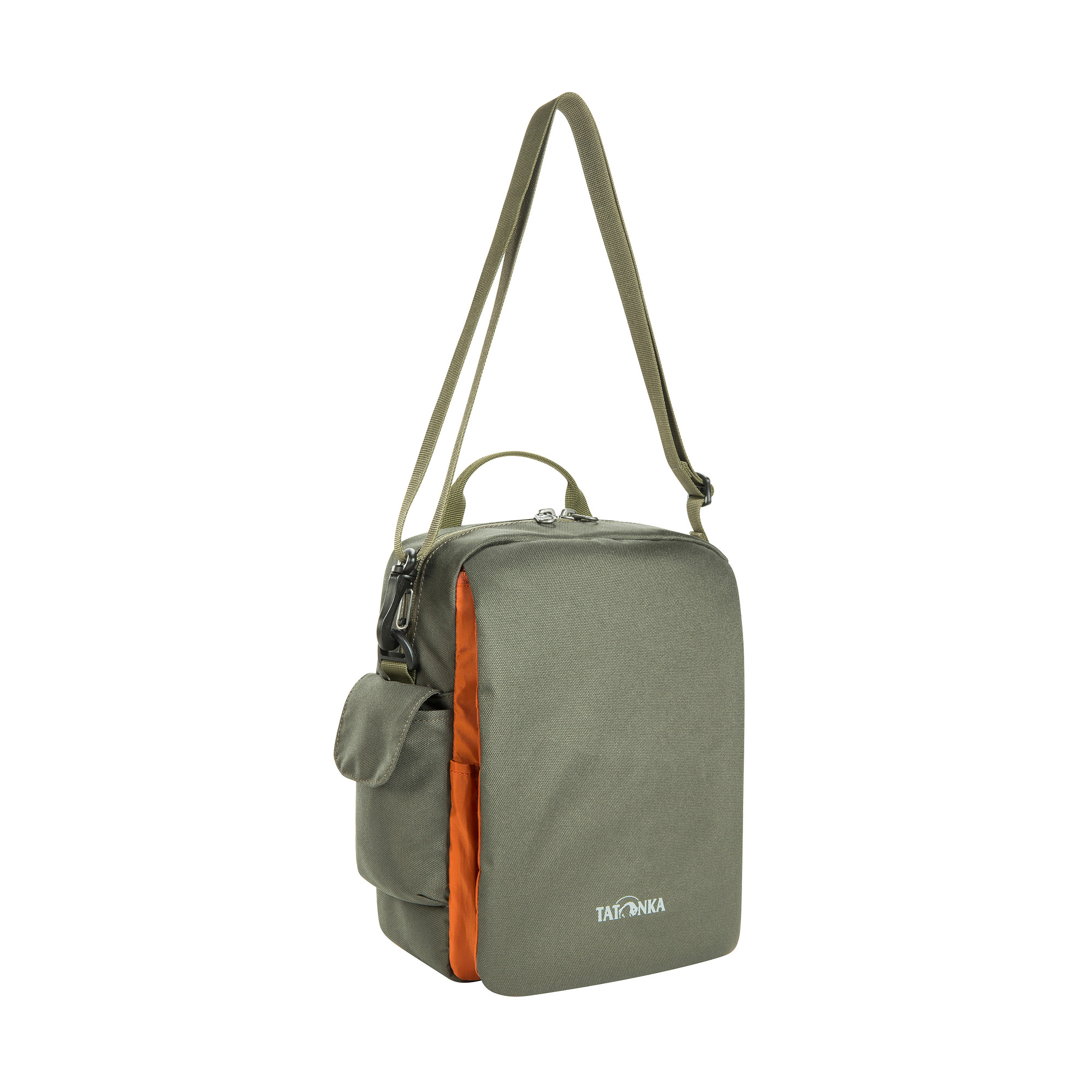 Tatonka Check In XL RFID Block olive grün Reisetaschen - Ansicht seitlich-vorne Tasche, Zubehör, Handtasche, Tatonka Check In XL RFID Block olive grün Reisetaschen - Ansicht seitlich-vorne