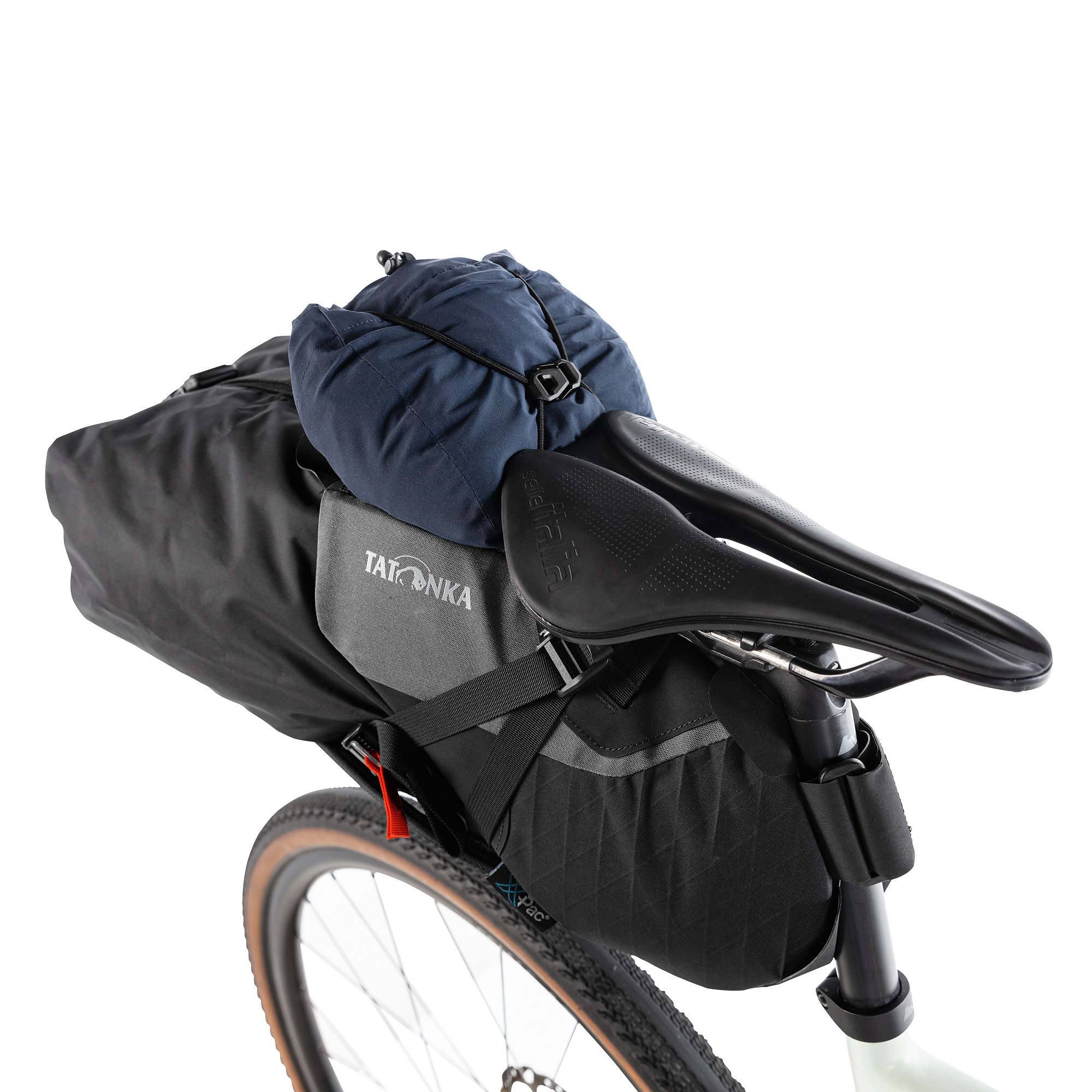 Maschine, Rad, Fahrrad, Transport, Fahrzeug, Tatonka Saddle Stuffbag Holder black schwarz - Detailansicht