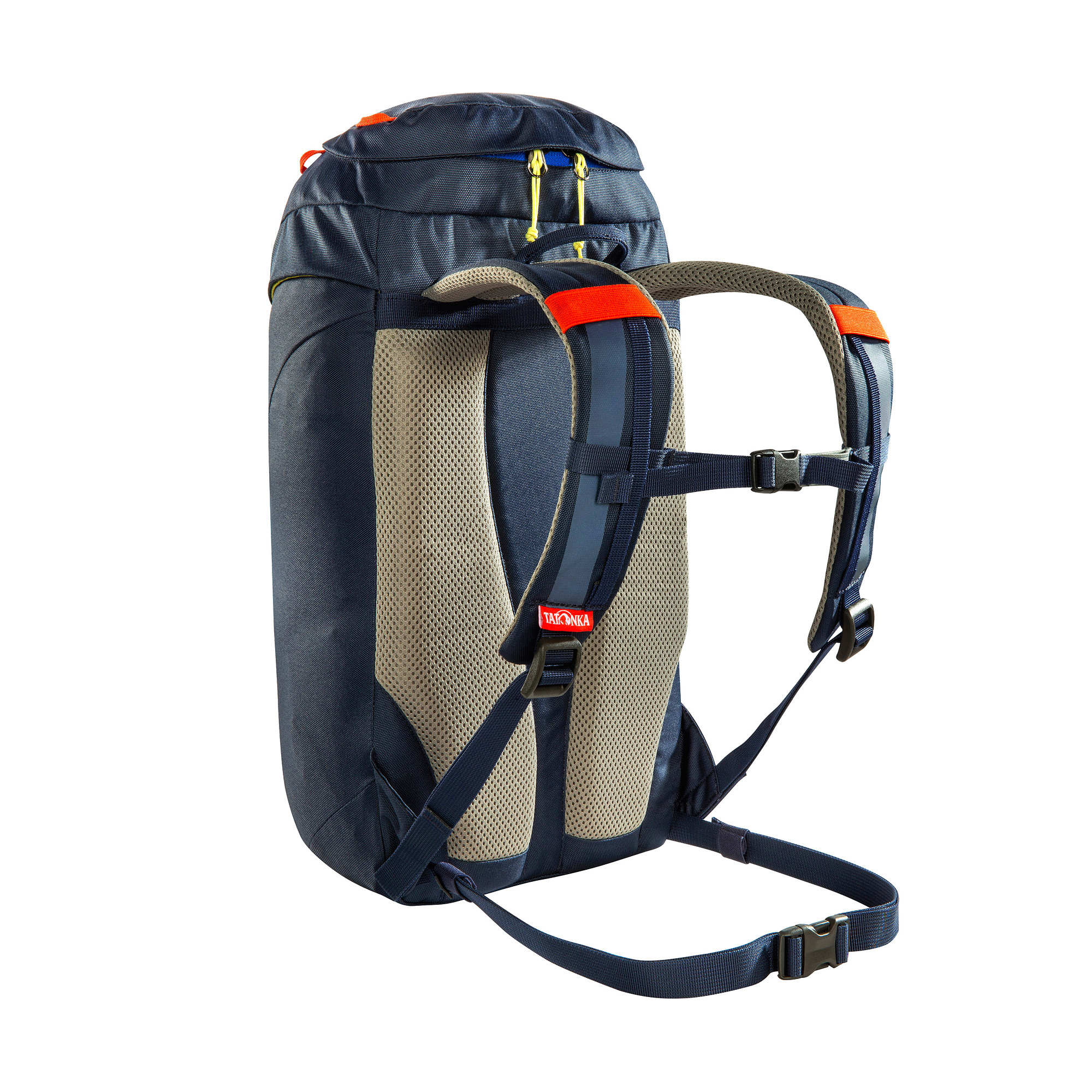 Tatonka Wokin 15 navy blau Kinderrucksäcke - Ansicht seitlich-hinten Tasche, Rucksack, Tatonka Wokin 15 navy blau Kinderrucksäcke - Ansicht seitlich-hinten