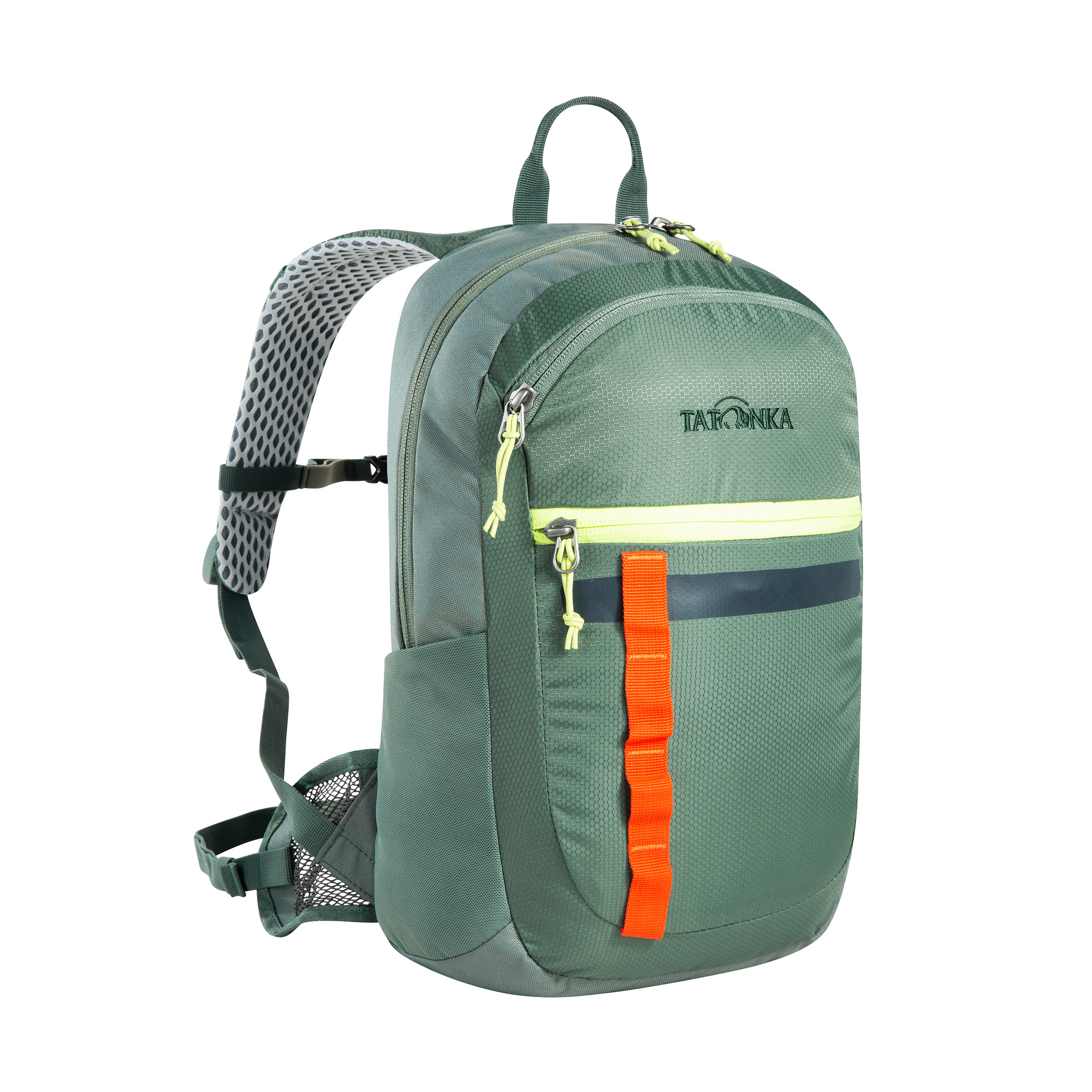 Tasche, Rucksack, Tatonka City Pack JR 12 sage green grün Kinderrucksäcke - Ansicht seitlich-vorne