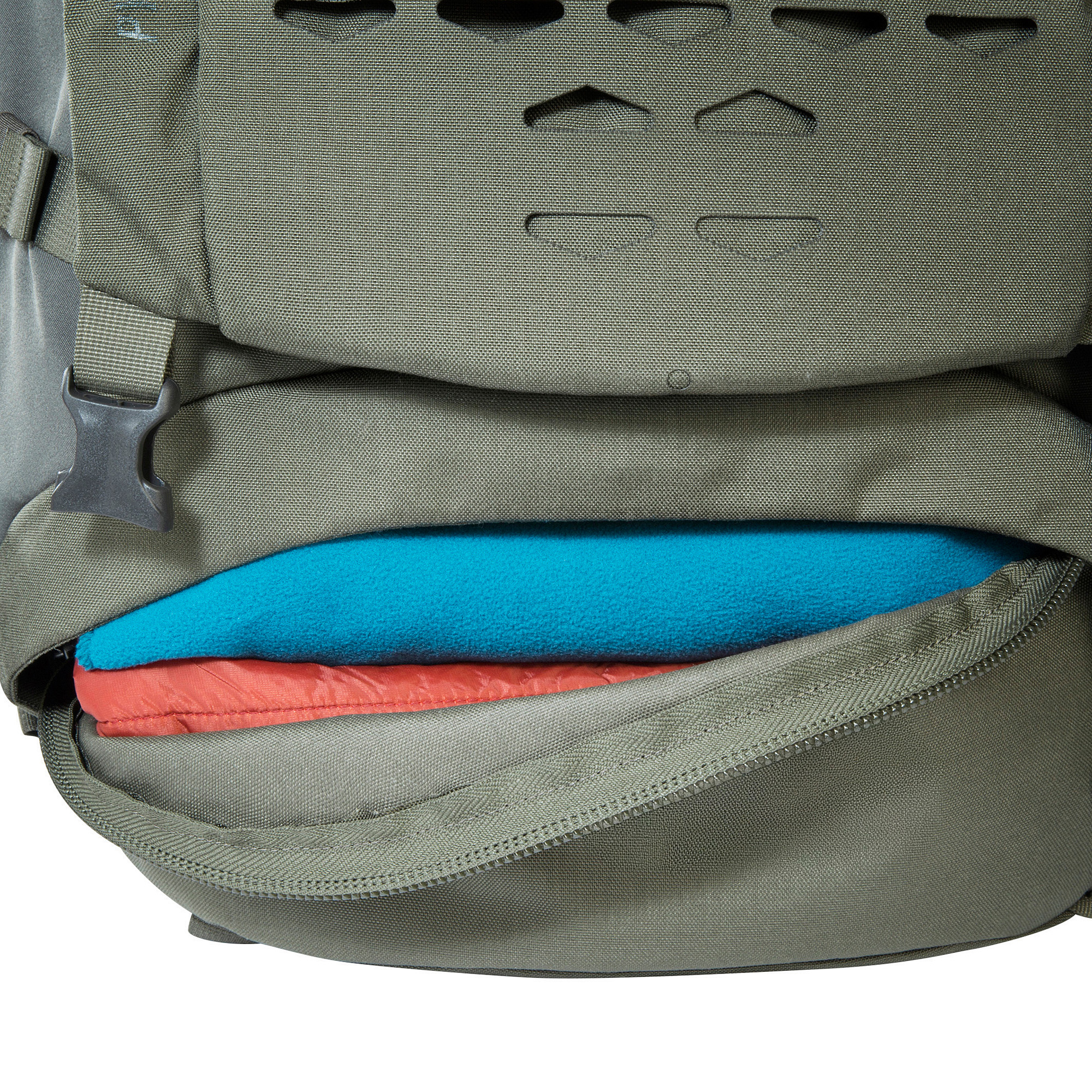 Tasche, Rucksack, Tatonka Pyrox 45+10 BC stone grey olive grau Trekkingrucksäcke - Detailansicht