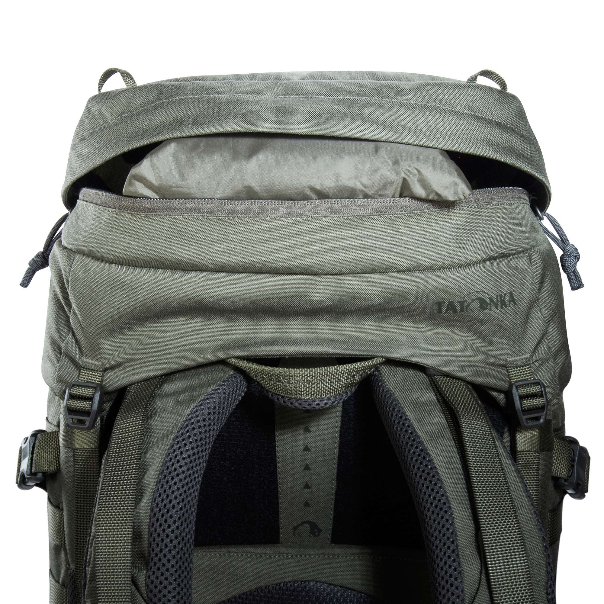 Tatonka Pyrox 40+10 Women BC stone grey olive grau Trekkingrucksäcke - Detailansicht Tasche, Rucksack, Tatonka Pyrox 40+10 Women BC stone grey olive grau Trekkingrucksäcke - Detailansicht