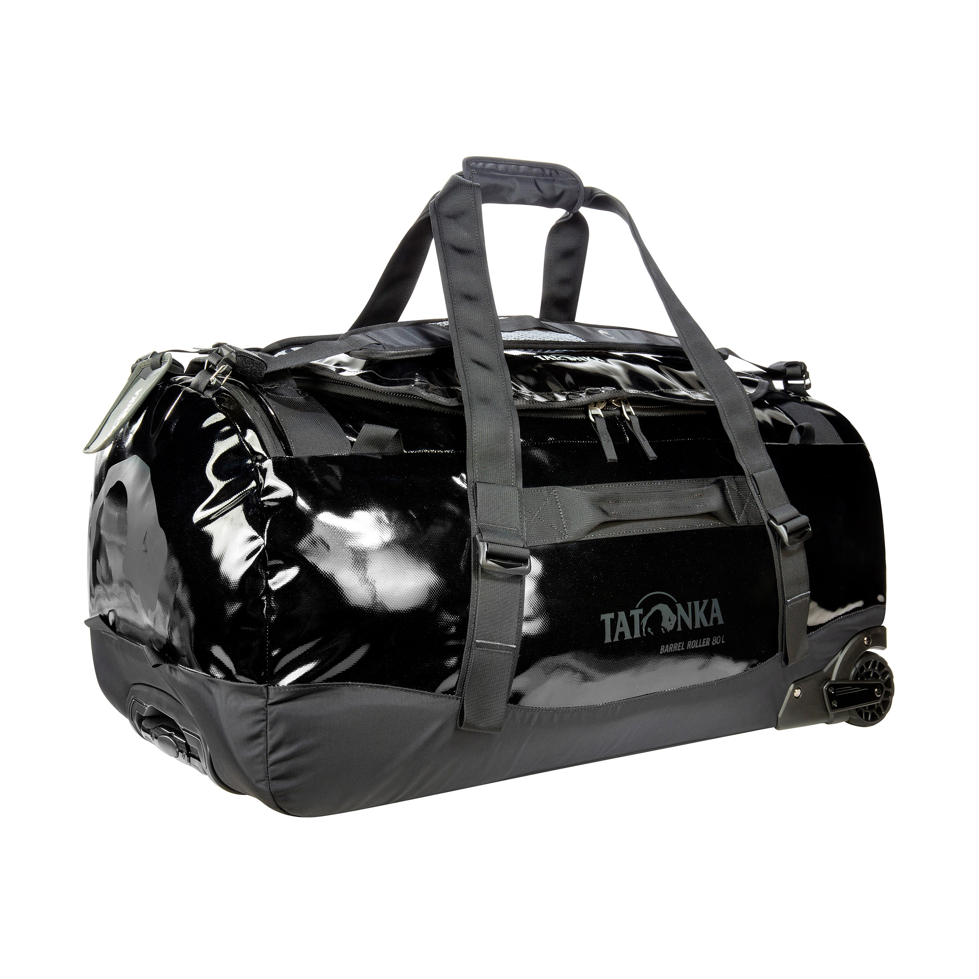 Tatonka Barrel Roller 80 black schwarz Trolleys & Koffer - Ansicht seitlich-vorne Zubehor, Tasche, Handtasche, Gepäck, Tatonka Barrel Roller 80 black schwarz Trolleys & Koffer - Ansicht seitlich-vorne