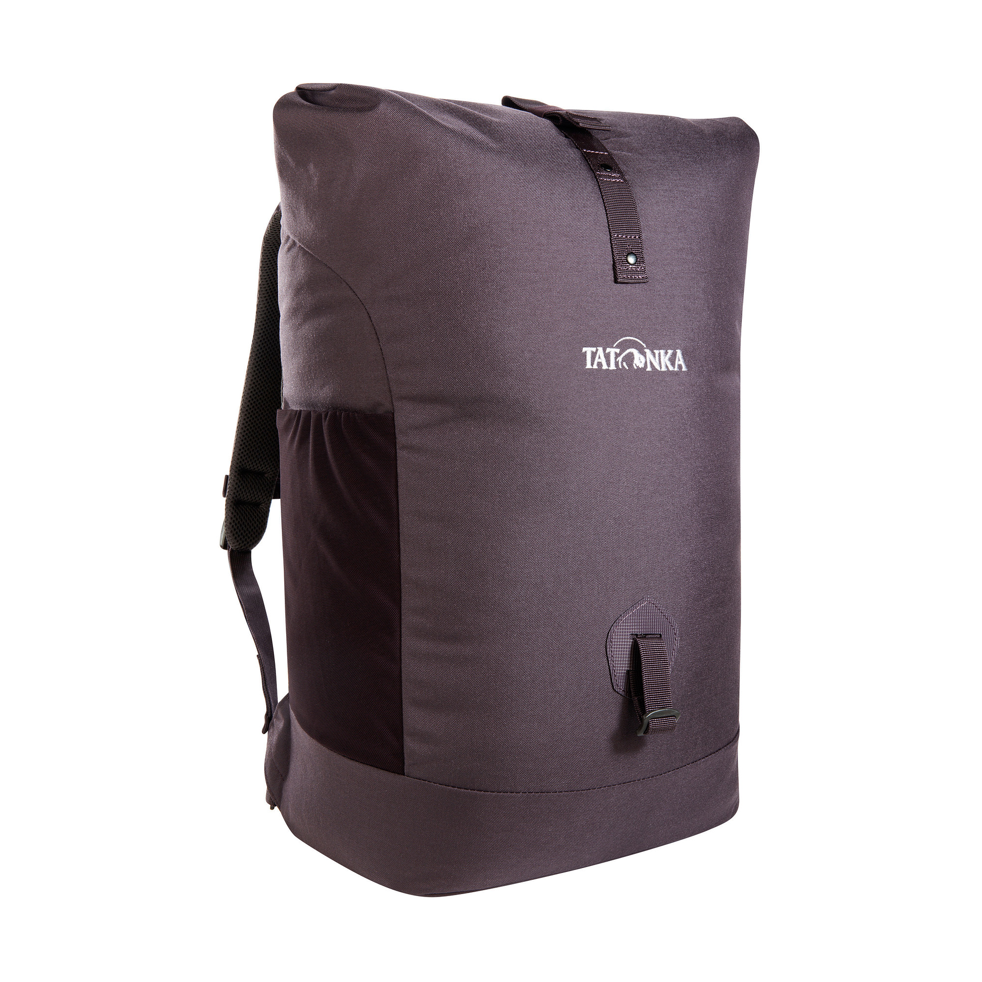 Tatonka Grip Rolltop Pack 34 midnight plum lila Tagesrucksäcke - Ansicht seitlich-vorne Tasche, Rucksack, Tatonka Grip Rolltop Pack 34 midnight plum lila Tagesrucksäcke - Ansicht seitlich-vorne