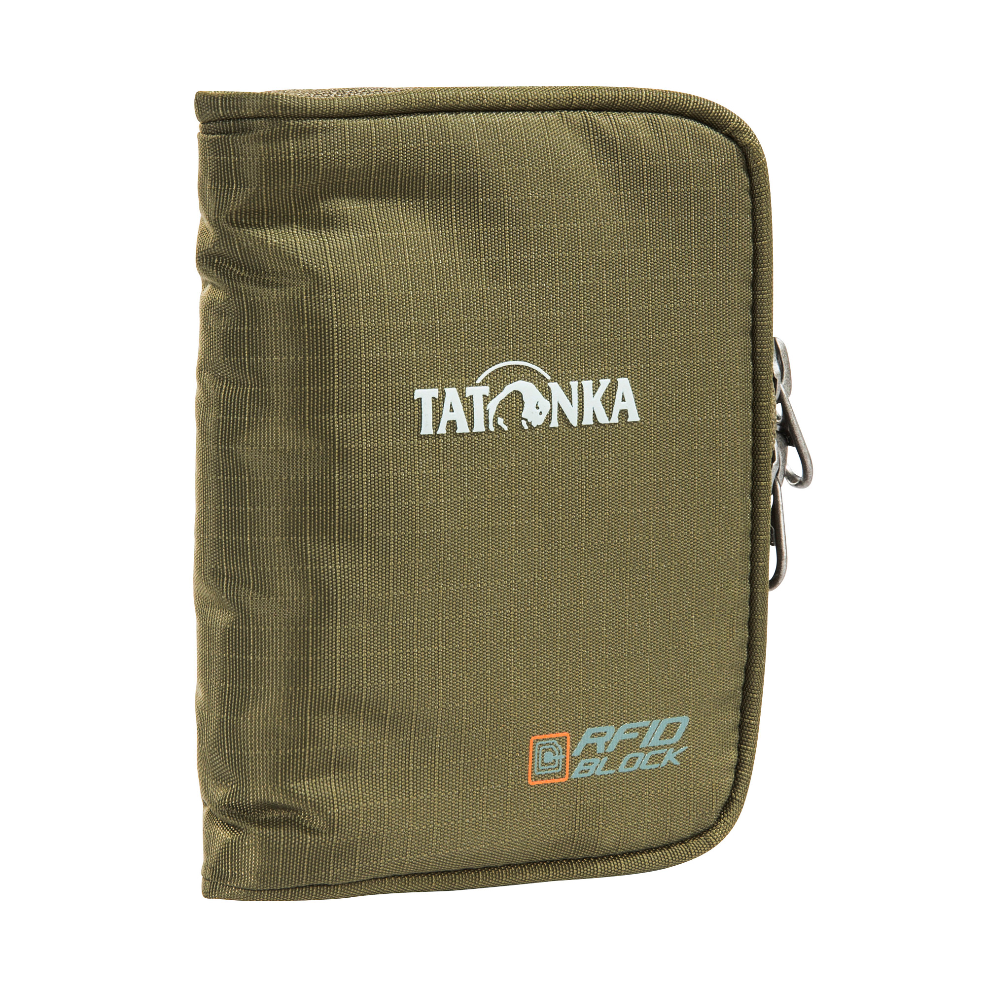 Tatonka Zip Money Box RFID B olive grün Geldbeutel - Ansicht seitlich-vorne Zubehor, Tasche, Handtasche, Leinwand, Tatonka Zip Money Box RFID B olive grün Geldbeutel - Ansicht seitlich-vorne