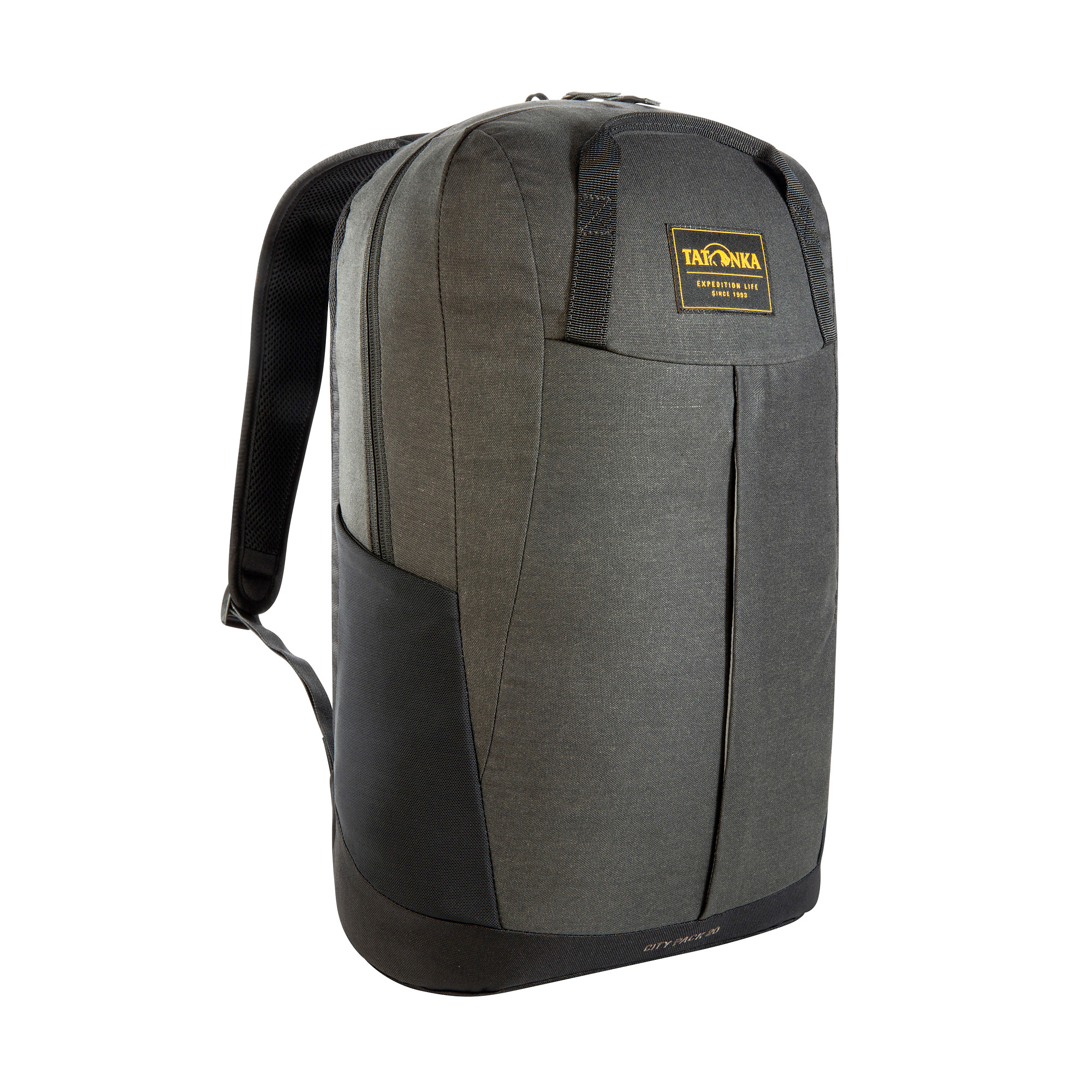 Tatonka City Pack 20 Kapok black schwarz Tagesrucksäcke - Ansicht seitlich-vorne Tasche, Rucksack, Tatonka City Pack 20 Kapok black schwarz Tagesrucksäcke - Ansicht seitlich-vorne