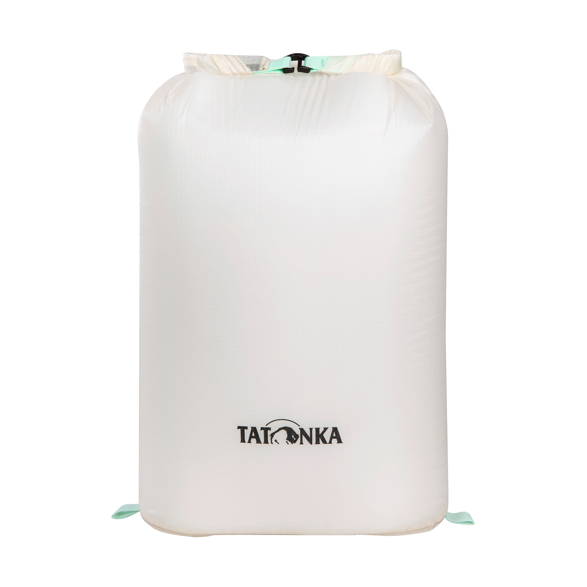 Tatonka SQZY Dry Bag 15l lighter grey grau Reisezubehör - Ansicht seitlich-vorne Papier, Tasche, Tatonka SQZY Dry Bag 15l lighter grey grau Reisezubehör - Ansicht seitlich-vorne