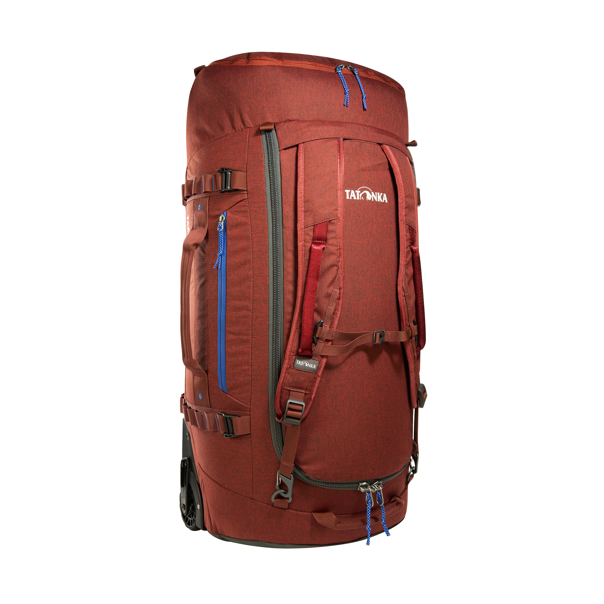 Tatonka Duffle Roller 80 tango red rot Trolleys & Koffer - Ansicht seitlich-vorne Tasche, Rucksack, Gepäck, Tatonka Duffle Roller 80 tango red rot Trolleys & Koffer - Ansicht seitlich-vorne