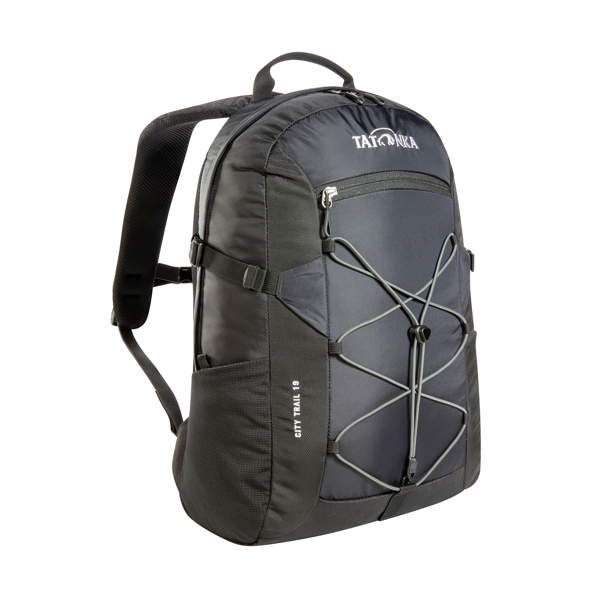 Tatonka City Trail 19 black schwarz Tagesrucksäcke - Ansicht seitlich-vorne Tasche, Rucksack, Tatonka City Trail 19 black schwarz Tagesrucksäcke - Ansicht seitlich-vorne