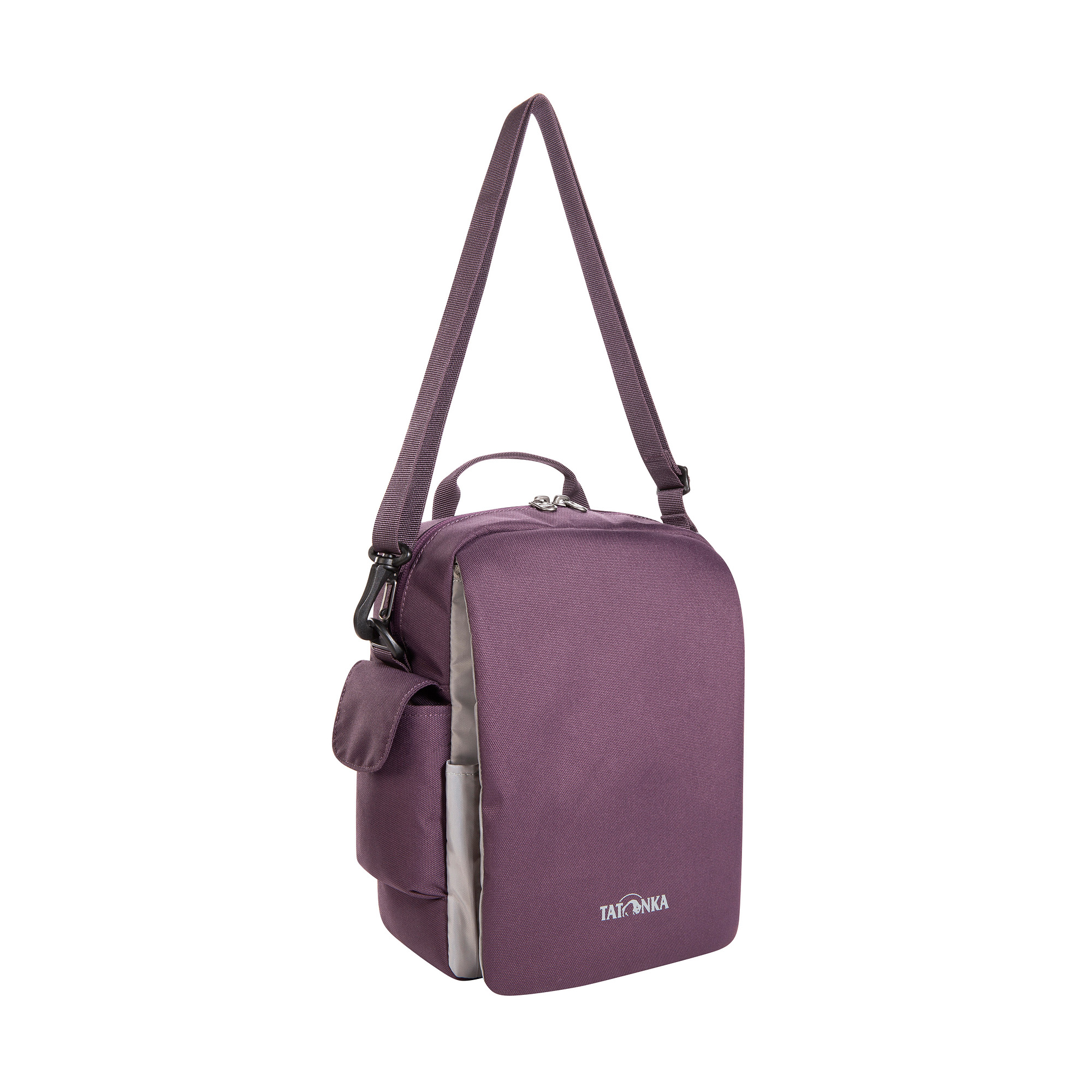 Tatonka Check In XL RFID Block midnight plum lila Reisetaschen - Ansicht seitlich-vorne Tasche, Zubehör, Handtasche, Tatonka Check In XL RFID Block midnight plum lila Reisetaschen - Ansicht seitlich-vorne