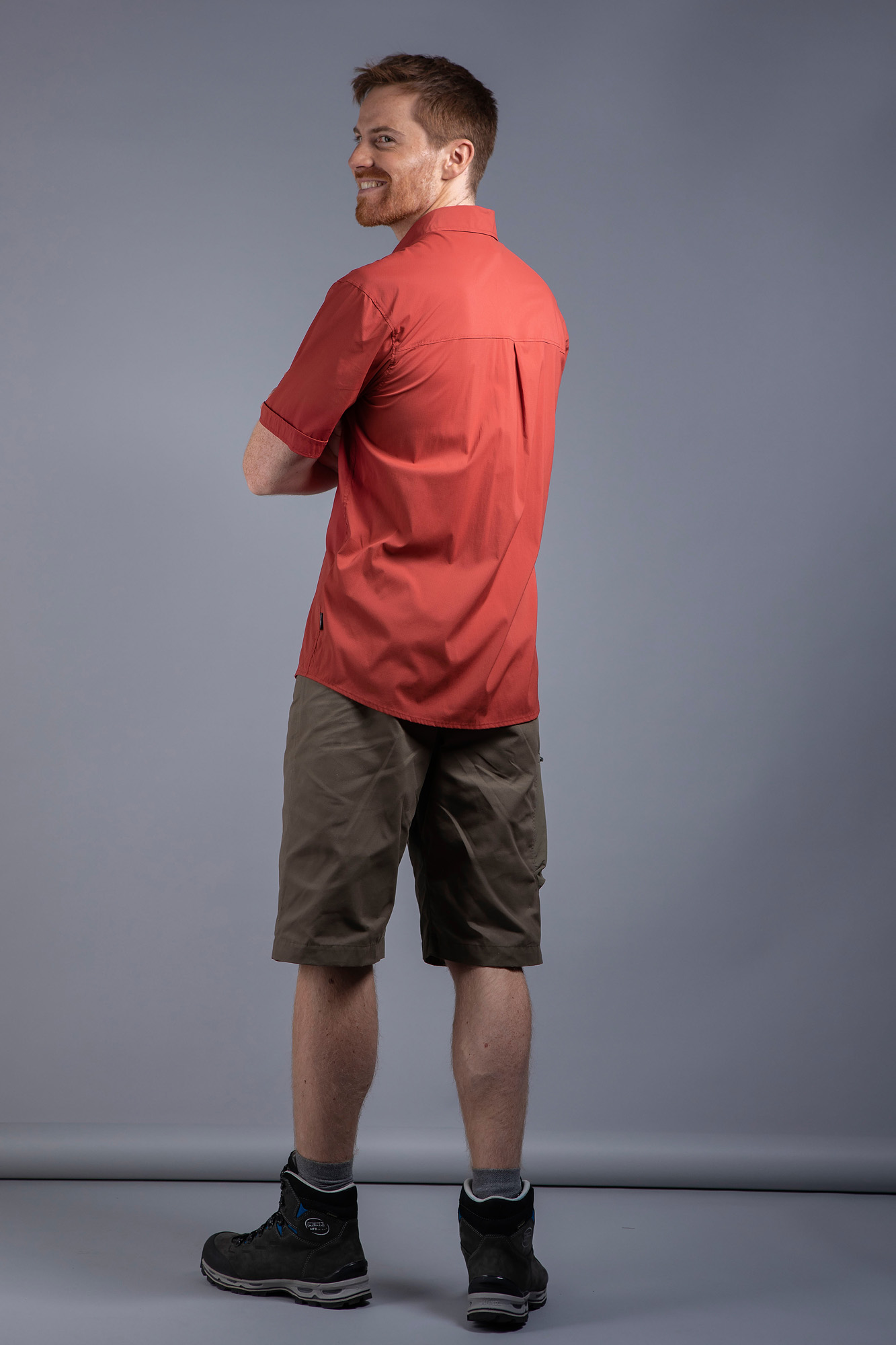 Tatonka Sejo M's Short Sleeve Shirt lava red rot Hemden 4013236295535