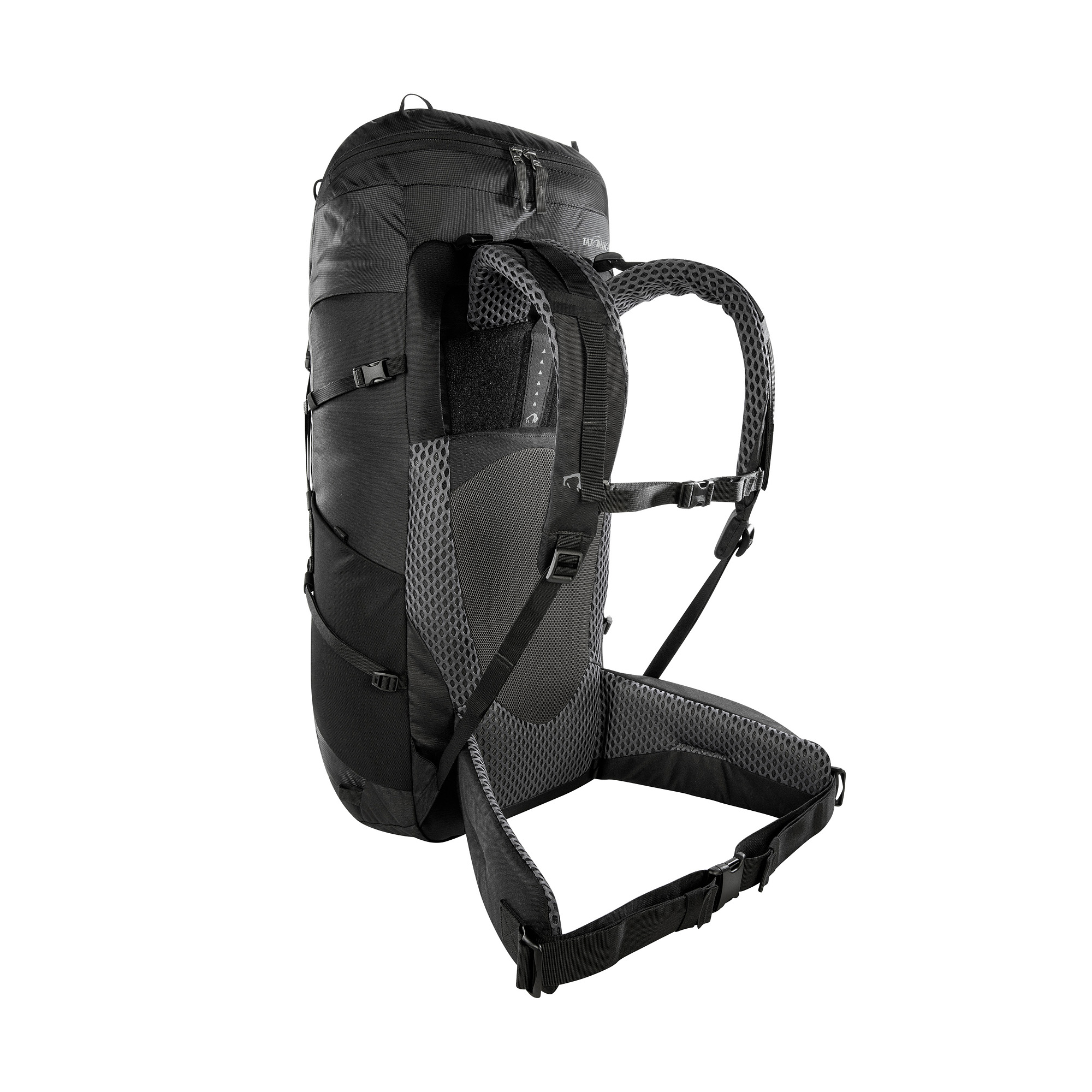 Tasche, Rucksack, Tatonka Norix 48 black schwarz Trekkingrucksäcke - Ansicht seitlich-hinten