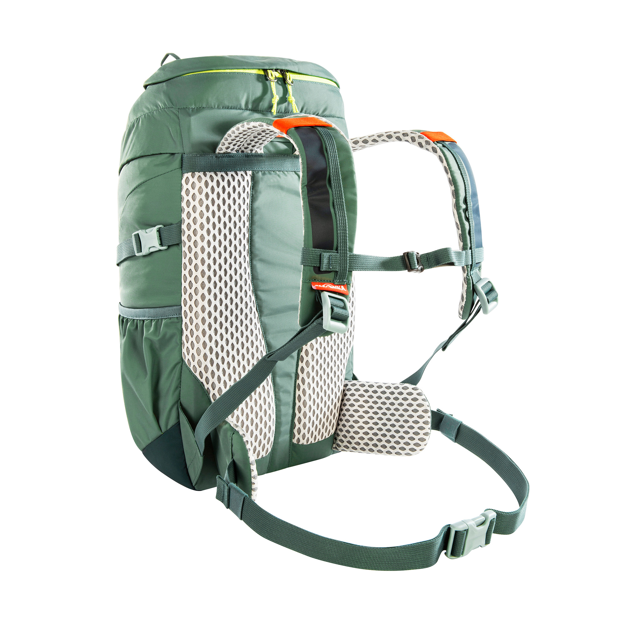Tatonka Mani 20 sage green grün Kinderrucksäcke - Ansicht seitlich-hinten Tasche, Rucksack, Tatonka Mani 20 sage green grün Kinderrucksäcke - Ansicht seitlich-hinten