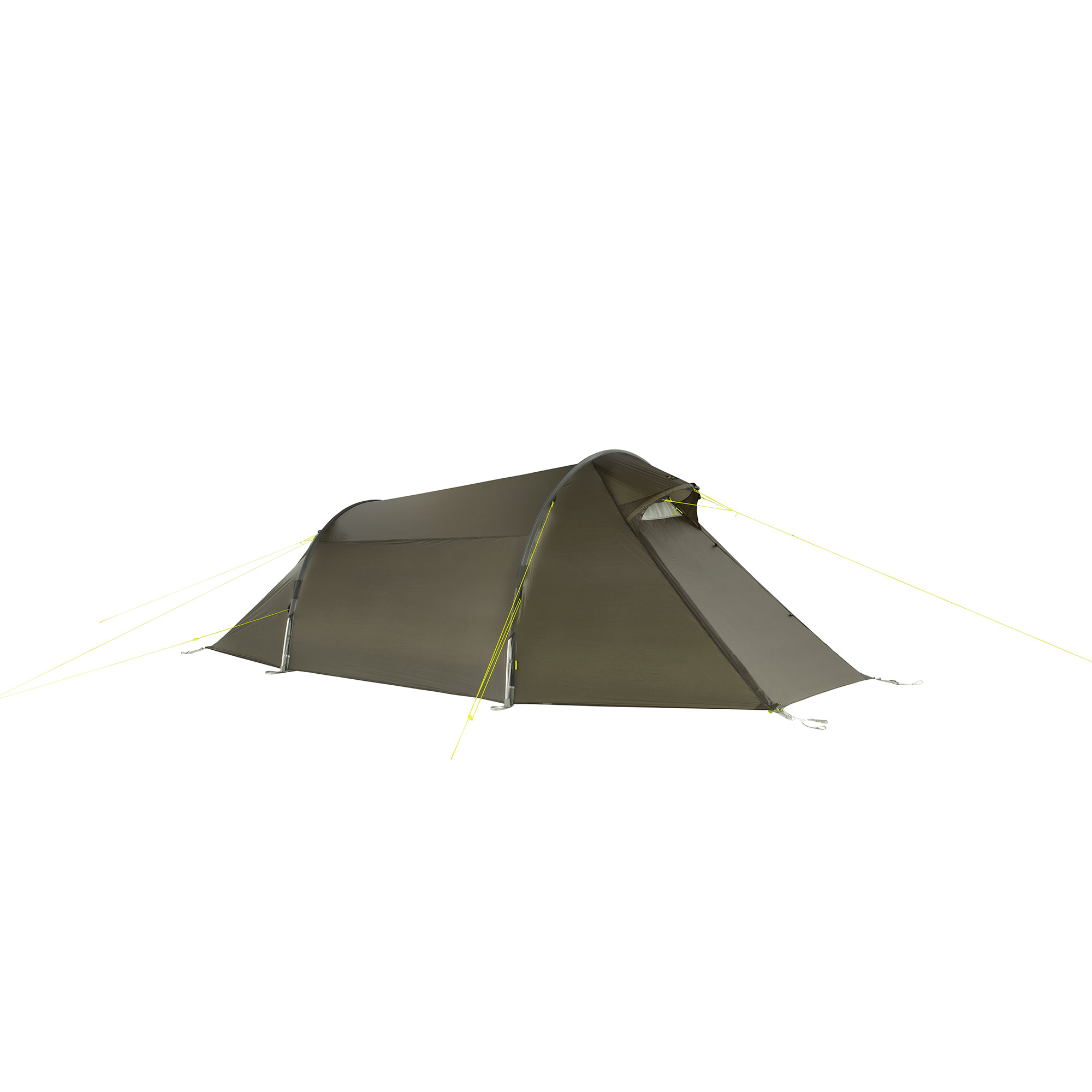 Zelt, Campen, Zelt in den Bergen, Natur, Draußen, Zelt, Campen, Zelt in den Bergen, Im Freien, Flugzeug, Zelt, Campen, Zelt in den Bergen, Natur, Draußen, Tatonka Gargia 3 stone grey olive grau 3-Personen-Zelte - Ansicht seitlich-vorne