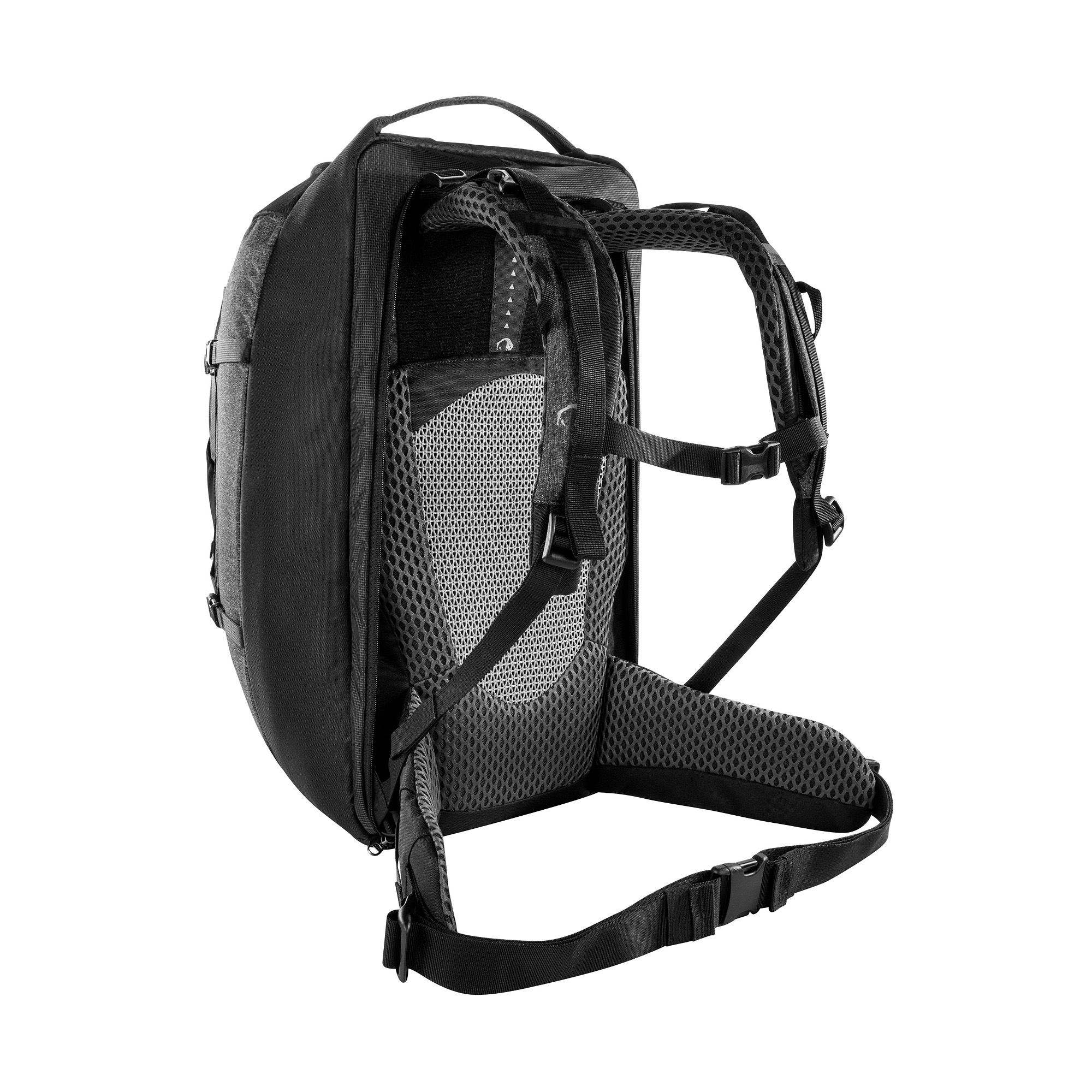 Tasche, Rucksack, Tatonka Great Escape 50+15 Women black schwarz Reiserucksäcke - Ansicht seitlich-hinten