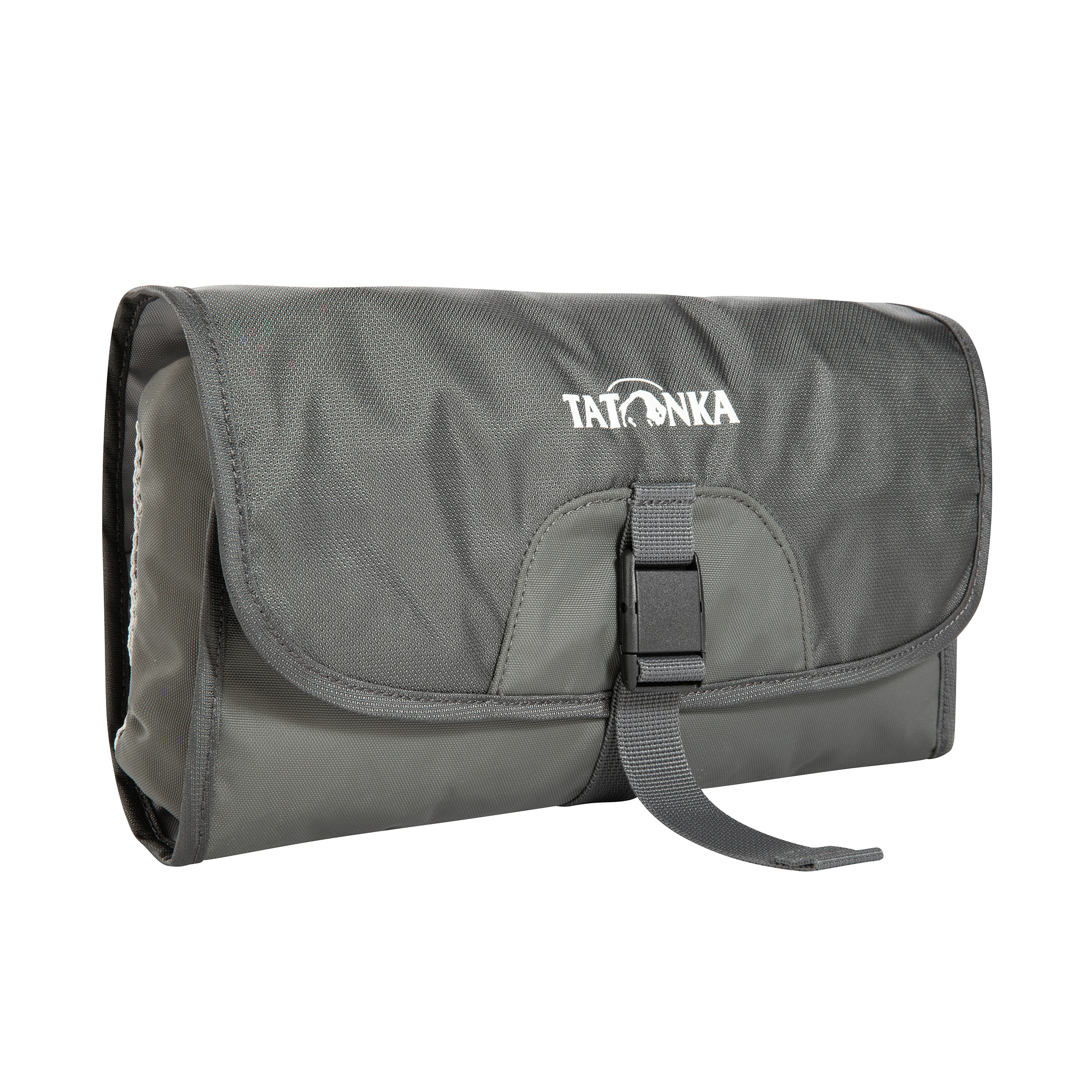 Tatonka Small Travelcare titan grey grau Kulturbeutel - Ansicht seitlich-vorne Tasche, Zubehör, Handtasche, Erste Hilfe, Tatonka Small Travelcare titan grey grau Kulturbeutel - Ansicht seitlich-vorne