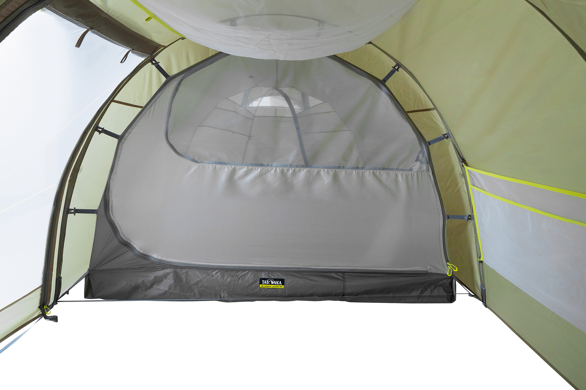 Tatonka Alaska 3.235 PU light olive grün 3-Personen-Zelte - Detailansicht Zelt, Im Freien, Campen, Zelt in den Bergen, Natur, Tatonka Alaska 3.235 PU light olive grün 3-Personen-Zelte - Detailansicht