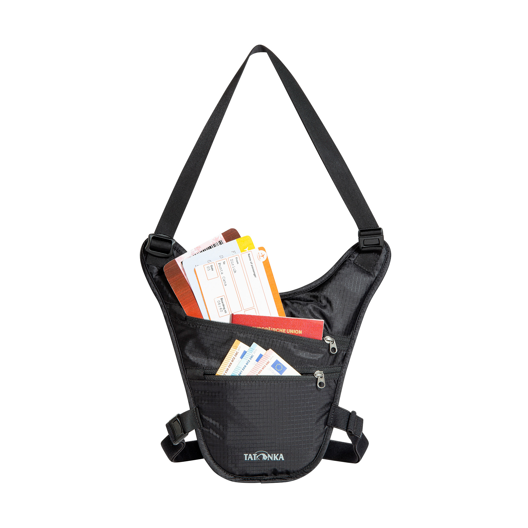 Tasche, Zubehör, Handtasche, Erste Hilfe, Tatonka Skin Chest Holster black schwarz Geldbeutel - Detailansicht