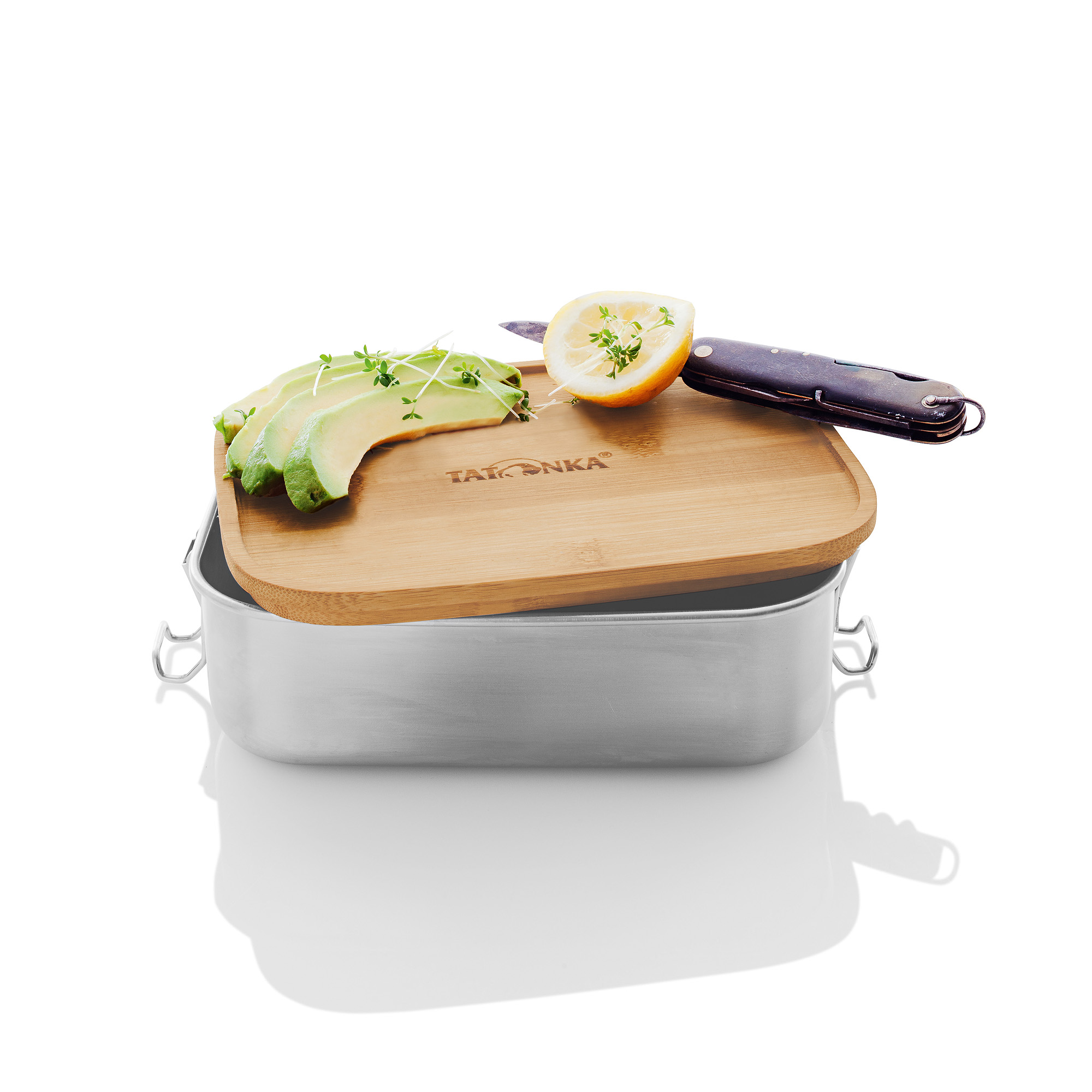 Tatonka Lunch Box I 1000 Bamboo Brotboxen & Essensbehälter - Ansicht seitlich-hinten Essen, Mittagessen, Mahlzeit, Besteck, Tatonka Lunch Box I 1000 Bamboo Brotboxen & Essensbehälter - Ansicht seitlich-hinten