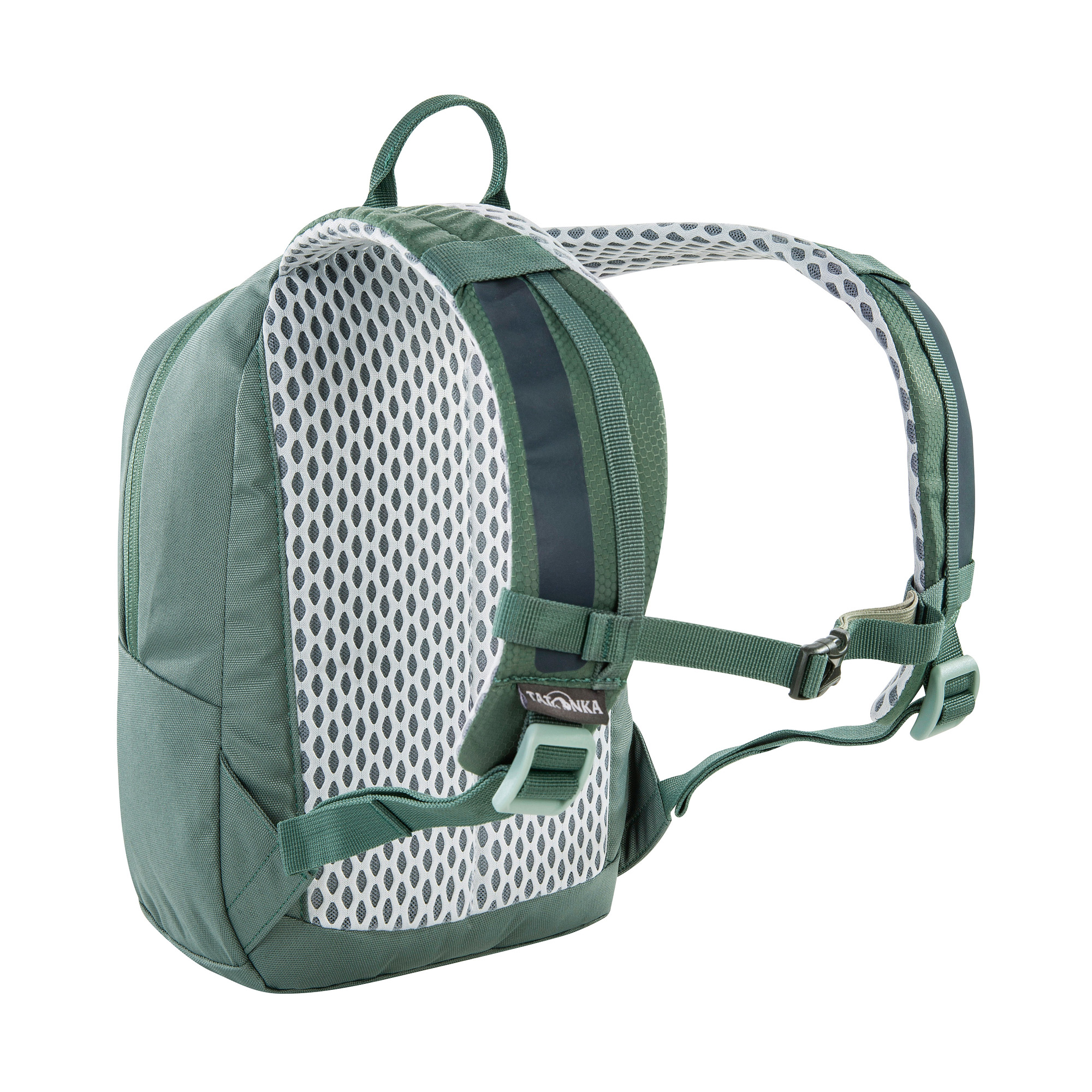Tasche, Rucksack, Tatonka Husky Bag 10 JR sage green grün Kinderrucksäcke - Ansicht seitlich-hinten