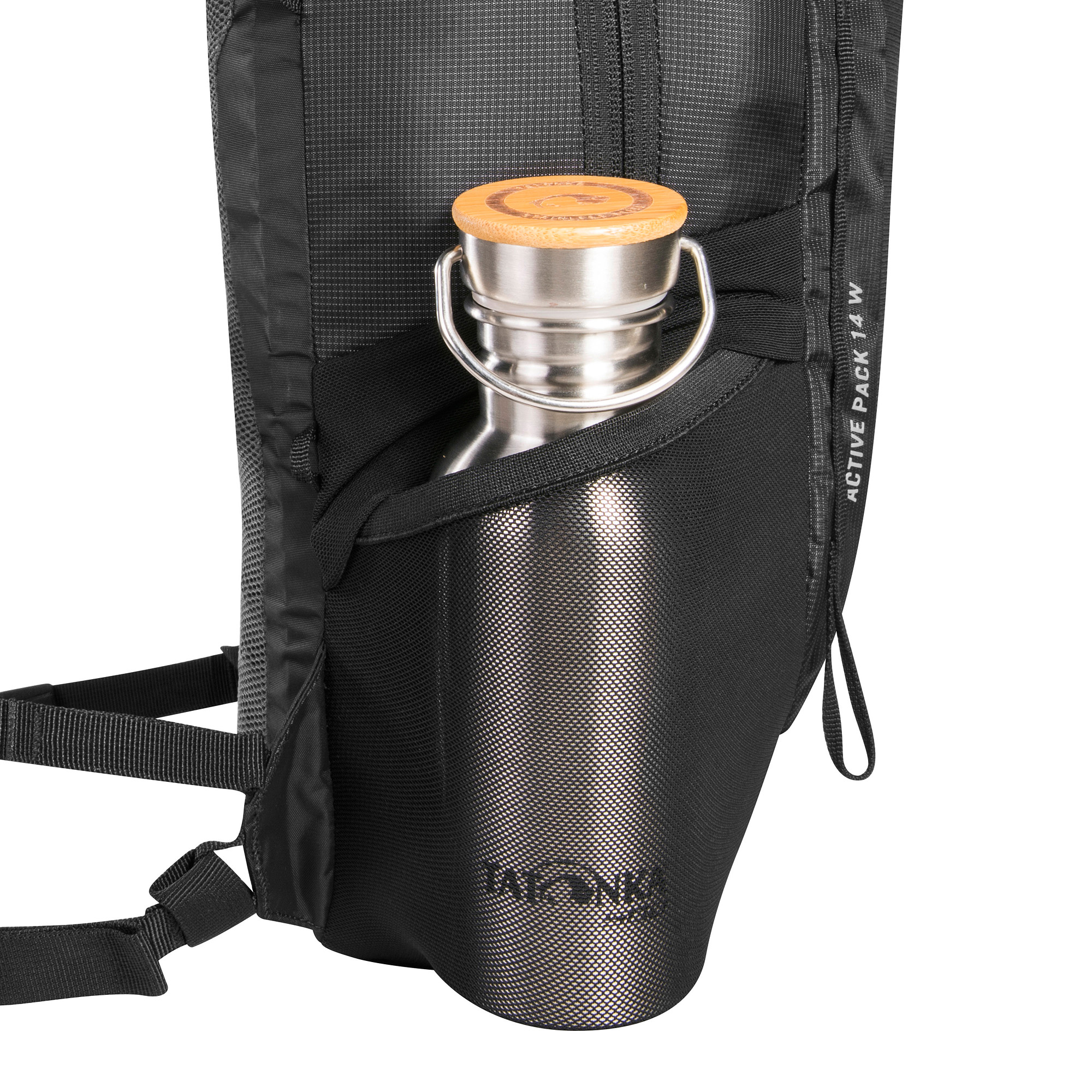 Flasche, Wasserflasche, Tatonka Active Pack 14 Women black schwarz Wanderrucksäcke - Detailansicht
