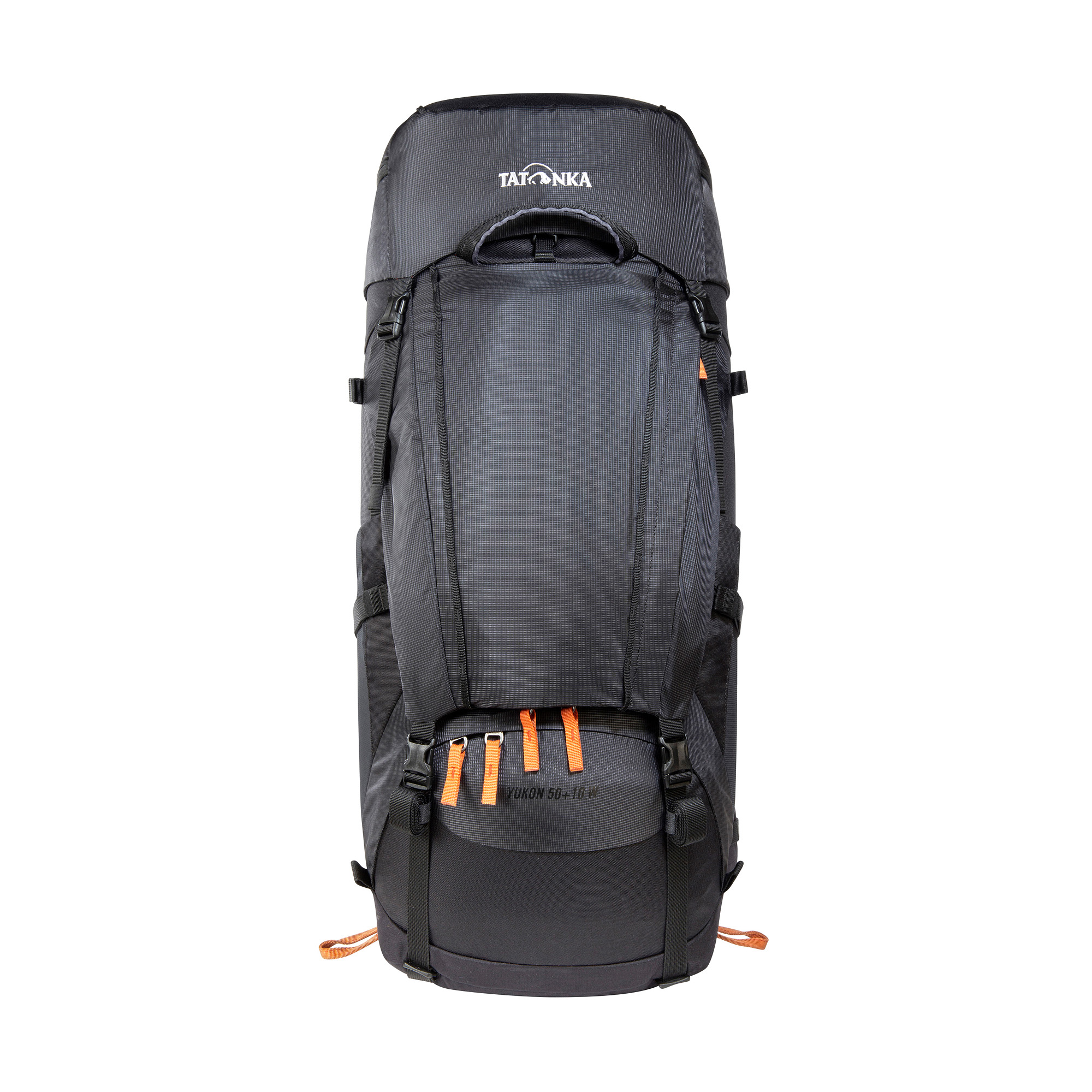 Tatonka Yukon 50+10 Women black schwarz Trekkingrucksäcke - Ansicht frontal-vorne Tasche, Rucksack, Tatonka Yukon 50+10 Women black schwarz Trekkingrucksäcke - Ansicht frontal-vorne