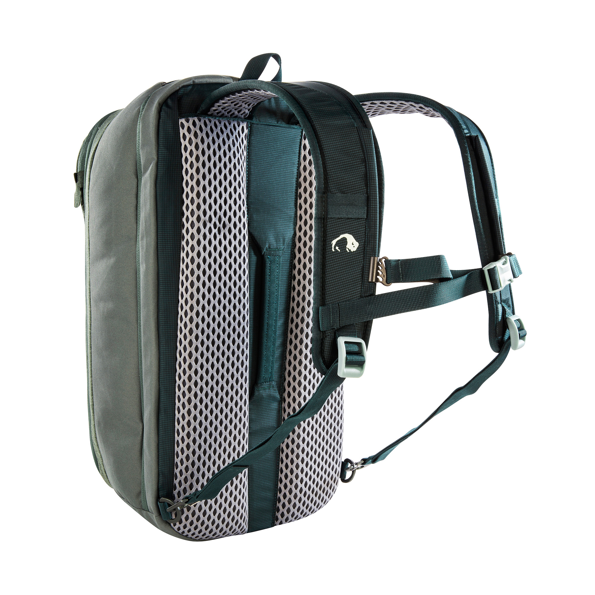 Tasche, Rucksack, Tatonka Flightcase 27 sage green grün Reiserucksäcke - Ansicht seitlich-hinten