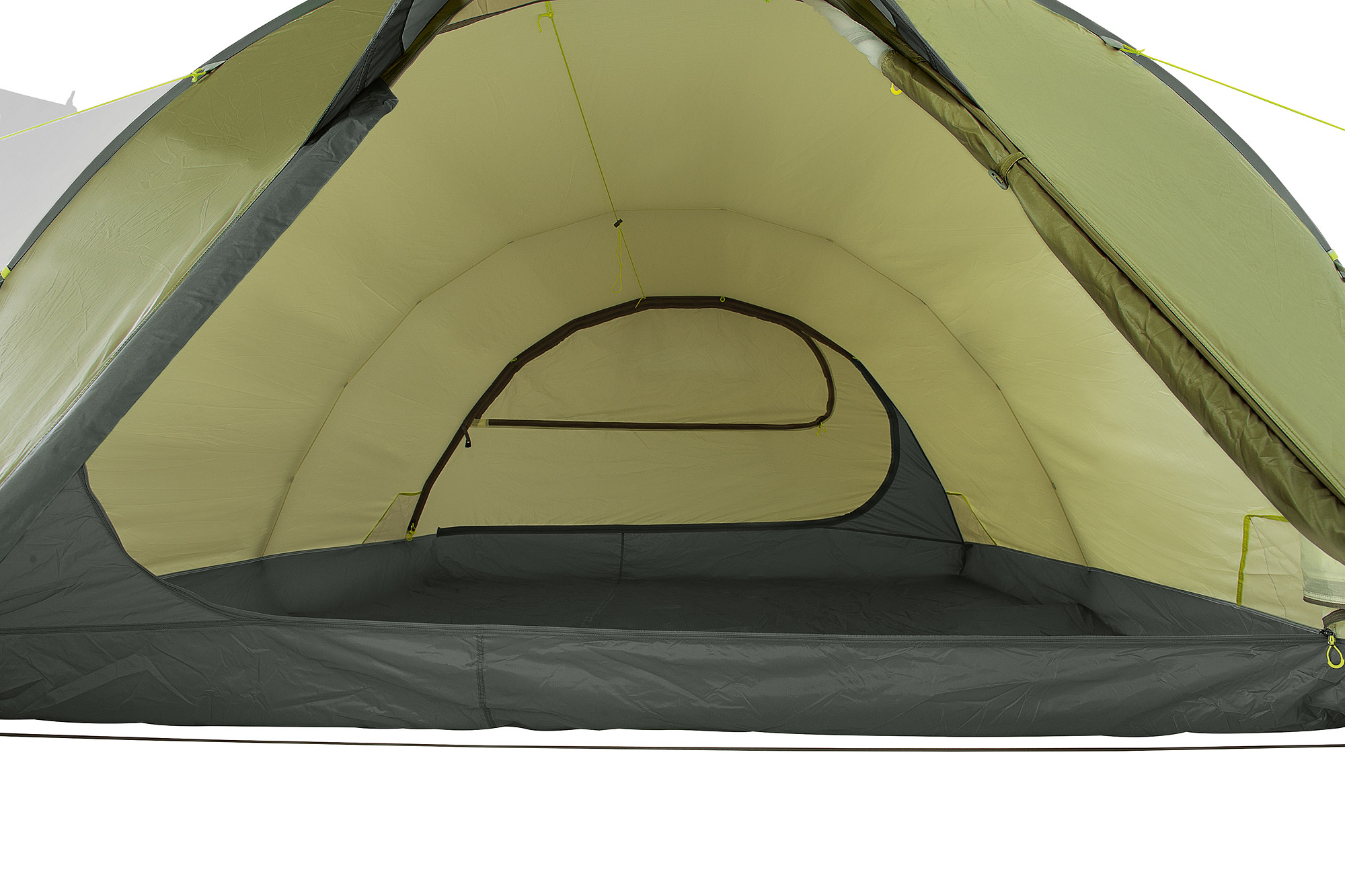 Tatonka Buffin 4 light olive grün 4-Personen-Zelte - Detailansicht Zelt, Campen, Zelt in den Bergen, Natur, Draußen, Tatonka Buffin 4 light olive grün 4-Personen-Zelte - Detailansicht