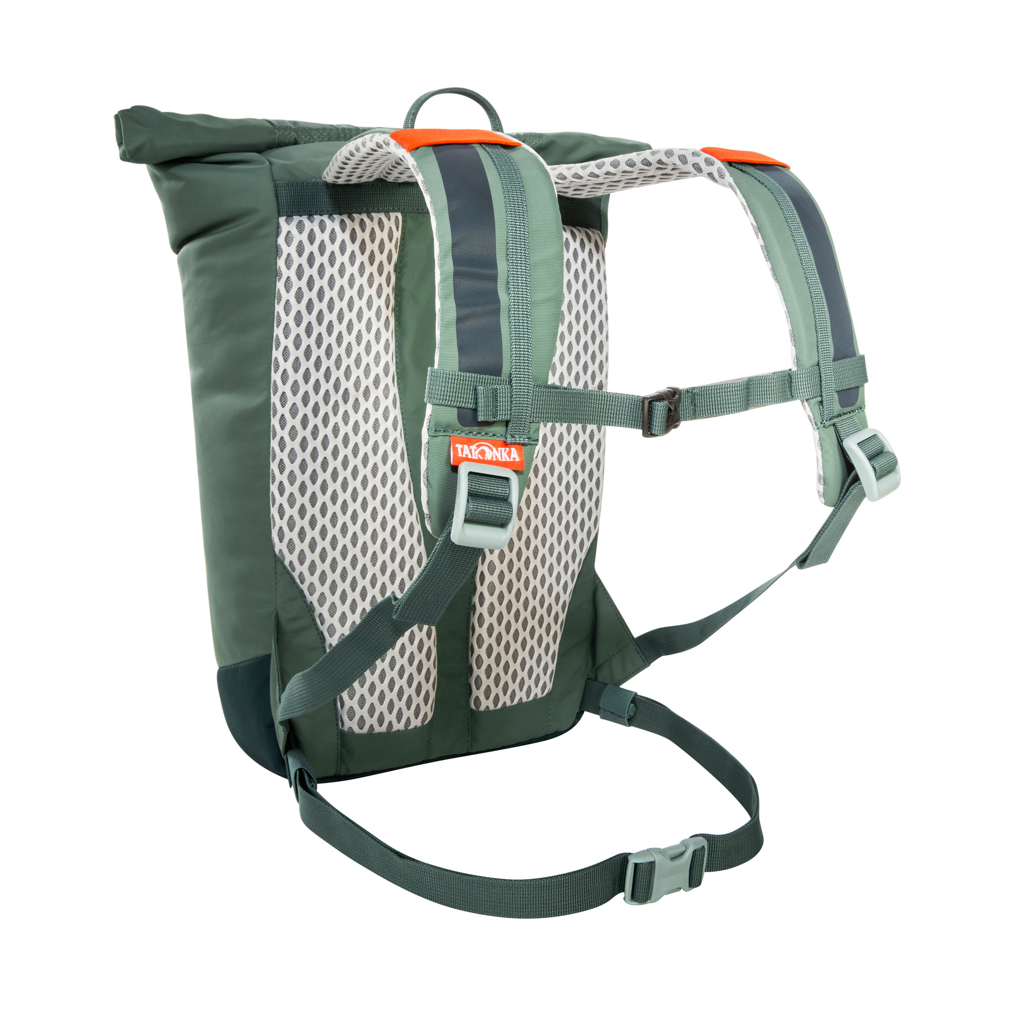 Tatonka Rolltop Pack JR 14 sage green grün Kinderrucksäcke - Detailansicht Tasche, Rucksack, Tatonka Rolltop Pack JR 14 sage green grün Kinderrucksäcke - Detailansicht