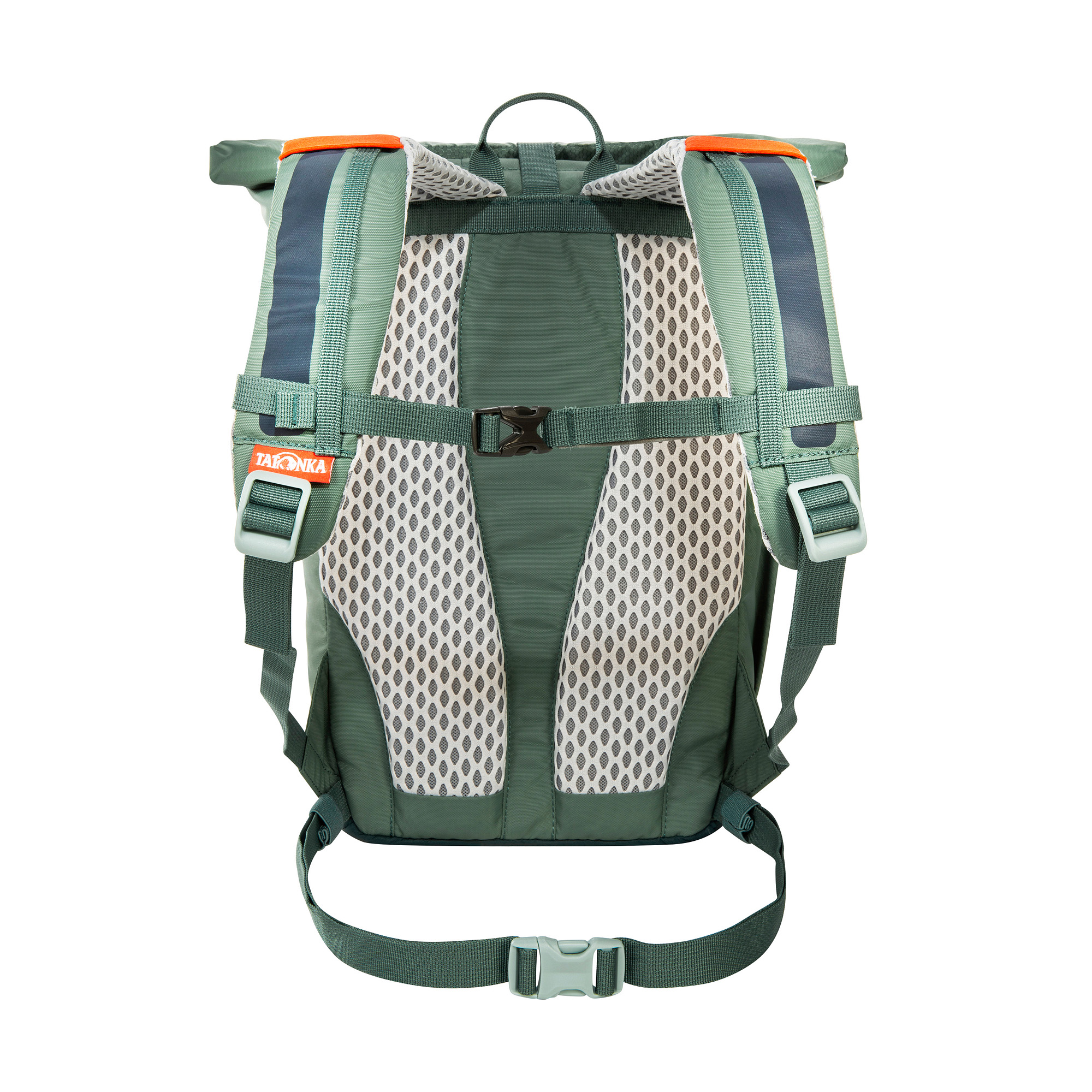 Tatonka Rolltop Pack JR 14 sage green grün Kinderrucksäcke - Detailansicht Tasche, Rucksack, Tatonka Rolltop Pack JR 14 sage green grün Kinderrucksäcke - Detailansicht
