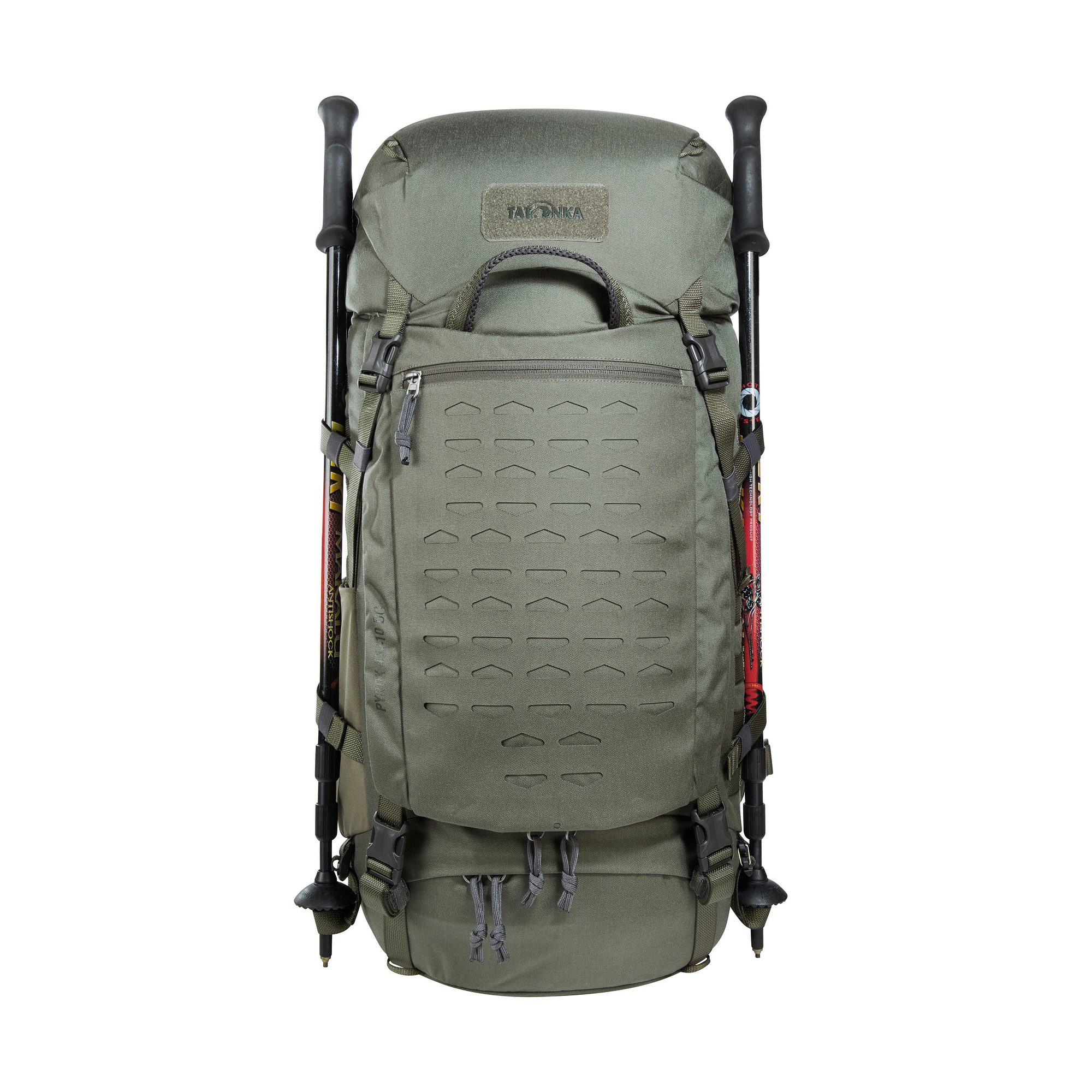 Tatonka Pyrox 45+10 BC stone grey olive grau Trekkingrucksäcke - Detailansicht Tasche, Rucksack, Tatonka Pyrox 45+10 BC stone grey olive grau Trekkingrucksäcke - Detailansicht
