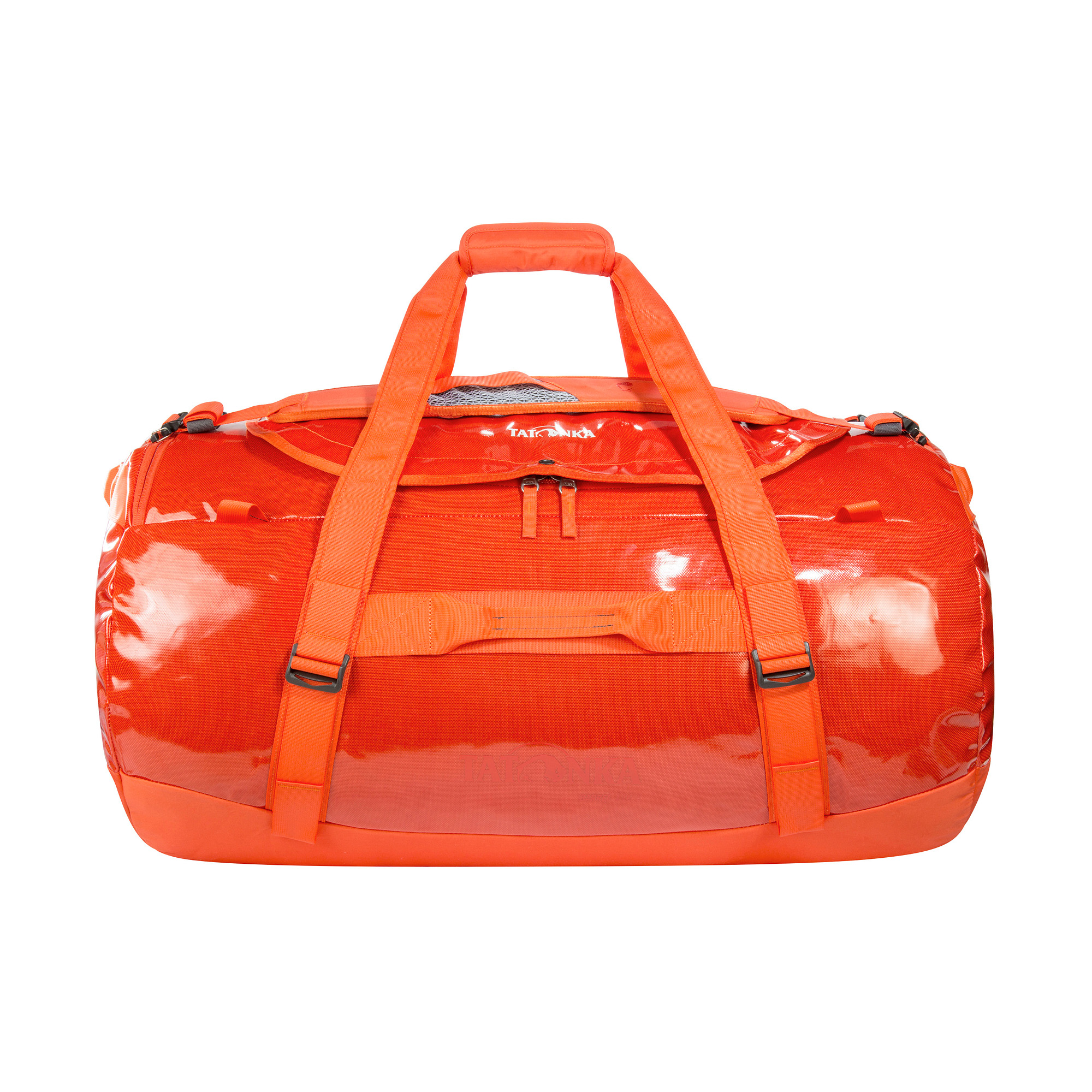 Tatonka Barrel 110 red orange rot Reisetaschen - Ansicht frontal-vorne Tasche, Handtasche, Gepäck, Erste Hilfe, Geldbörse, Tatonka Barrel 110 red orange rot Reisetaschen - Ansicht frontal-vorne