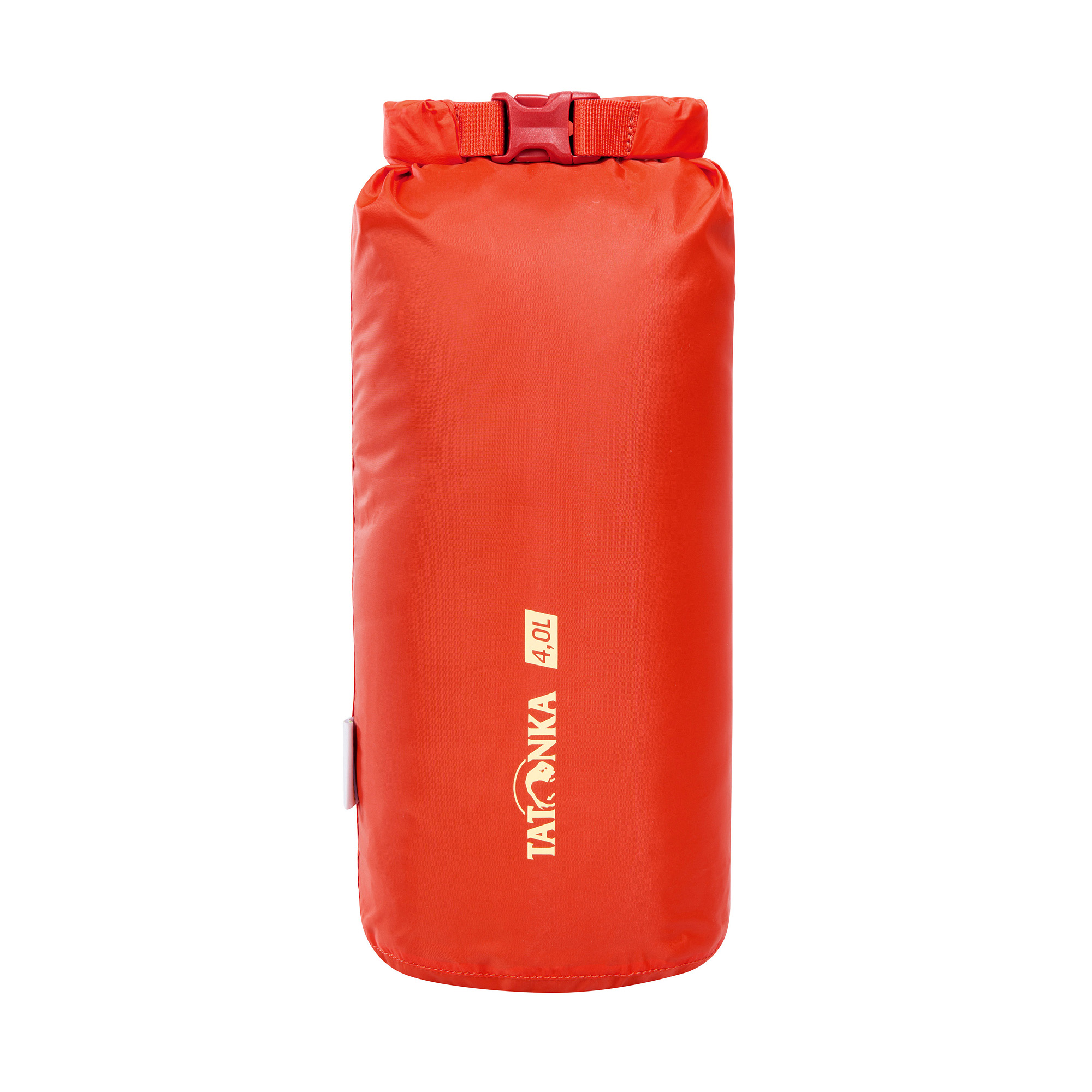 Tatonka Dry Sack 4l red orange rot Reisezubehör - Ansicht seitlich-vorne Bekleidung, Rettungsweste, Weste, Flasche, Zylinder, Tatonka Dry Sack 4l red orange rot Reisezubehör - Ansicht seitlich-vorne